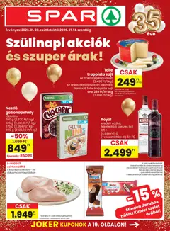 Spar Akciós újság - amely érvényes a következő dátumtól: 08.01.2026
