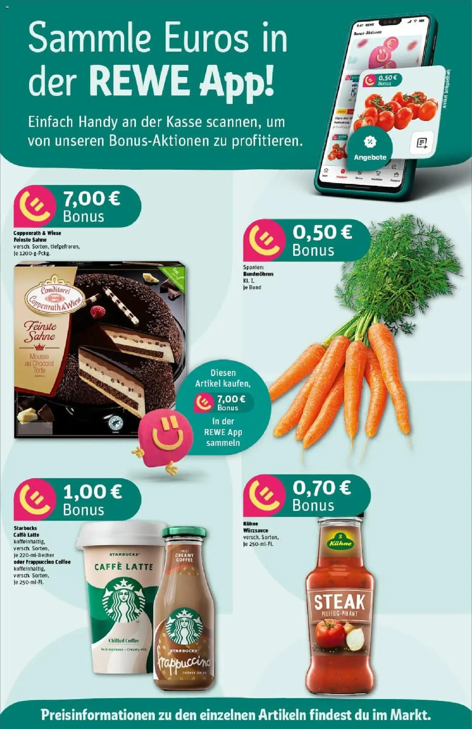 Rewe prospekt Herne	 – gültig ab 07.12.2025 | Seite: 2 | Produkte: Starbucks, Steak, Sahne