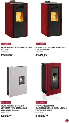 Anteprima del volantino Brico Center Riscaldamento catalogo valido a partire dal 01.10.2025 | Pagina: 34 | Prodotti: Pellet, Stufa a pellet, Stufa