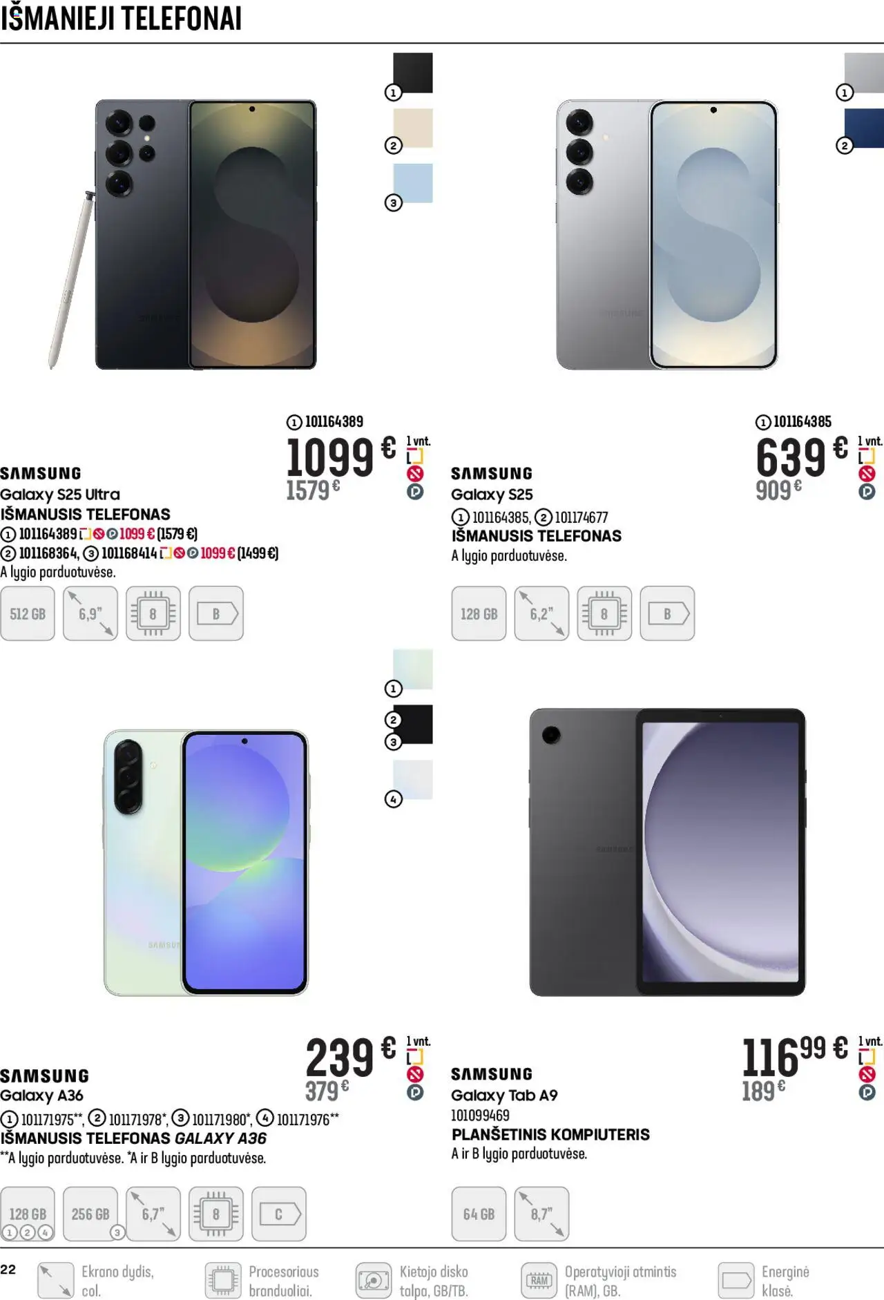 Senukai akcijos nuo 15.10.2025 | Puslapis: 22 | Prekių: Planšetinis kompiuteris, Telefonas, Išmanusis telefonas, Kompiuteris