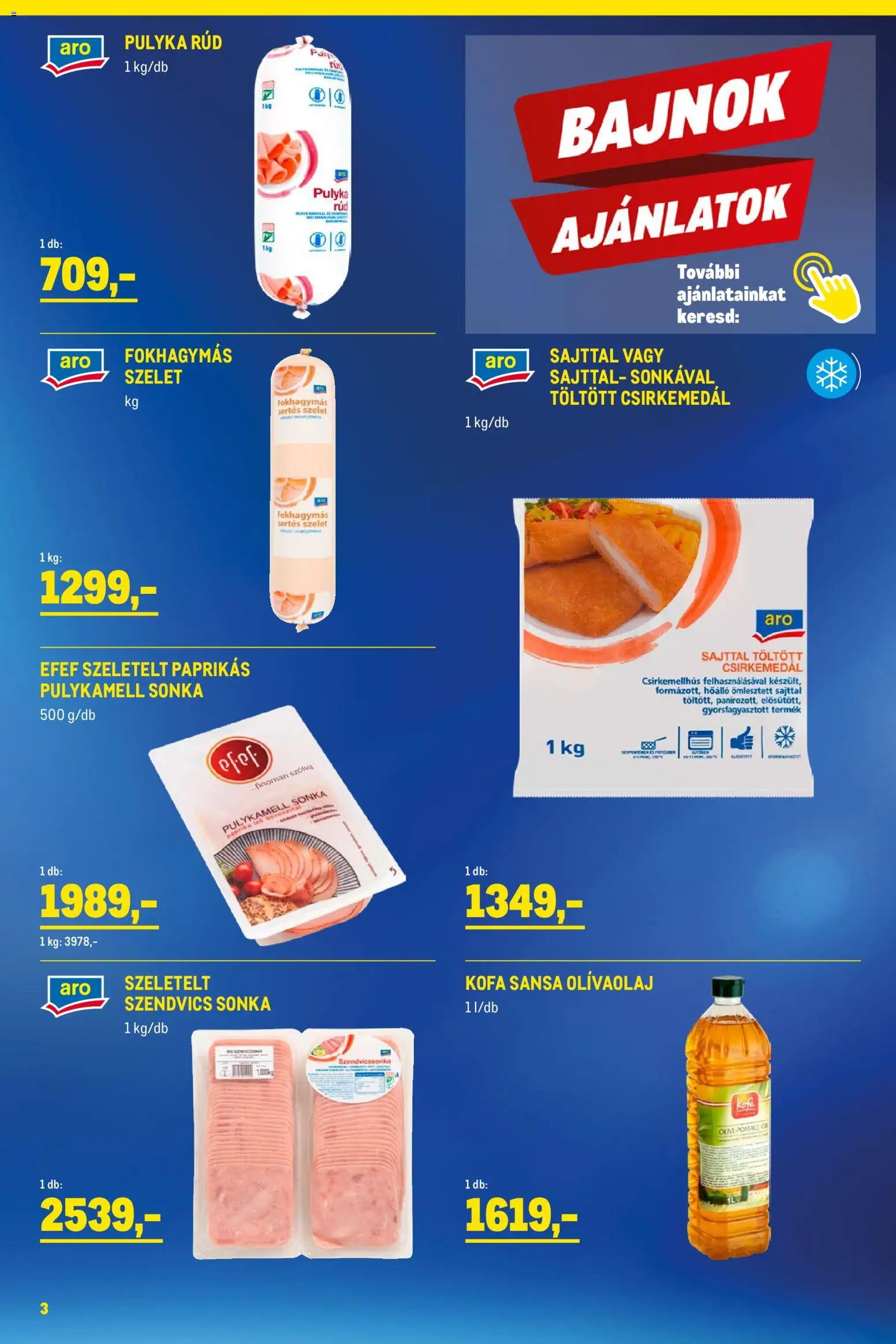 Metro akciós ujság - amely érvényes a következő dátumtól: 01.02.2026 | Oldal: 3 | Termékek: Szendvics, Pulykamell sonka, Sonka, Olívaolaj