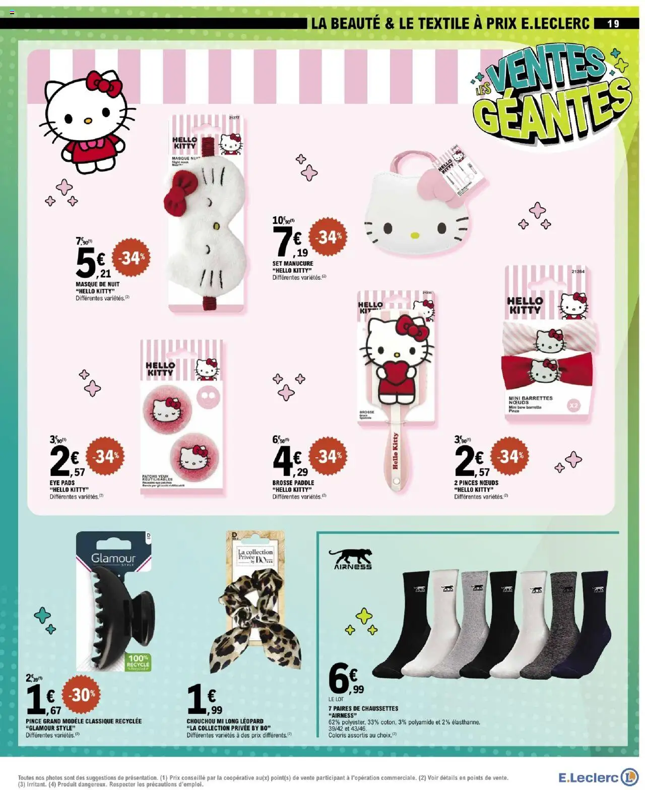 {H1} | Page: 19 | Produits: Chouchou, Masque, Paddle, Barrettes
