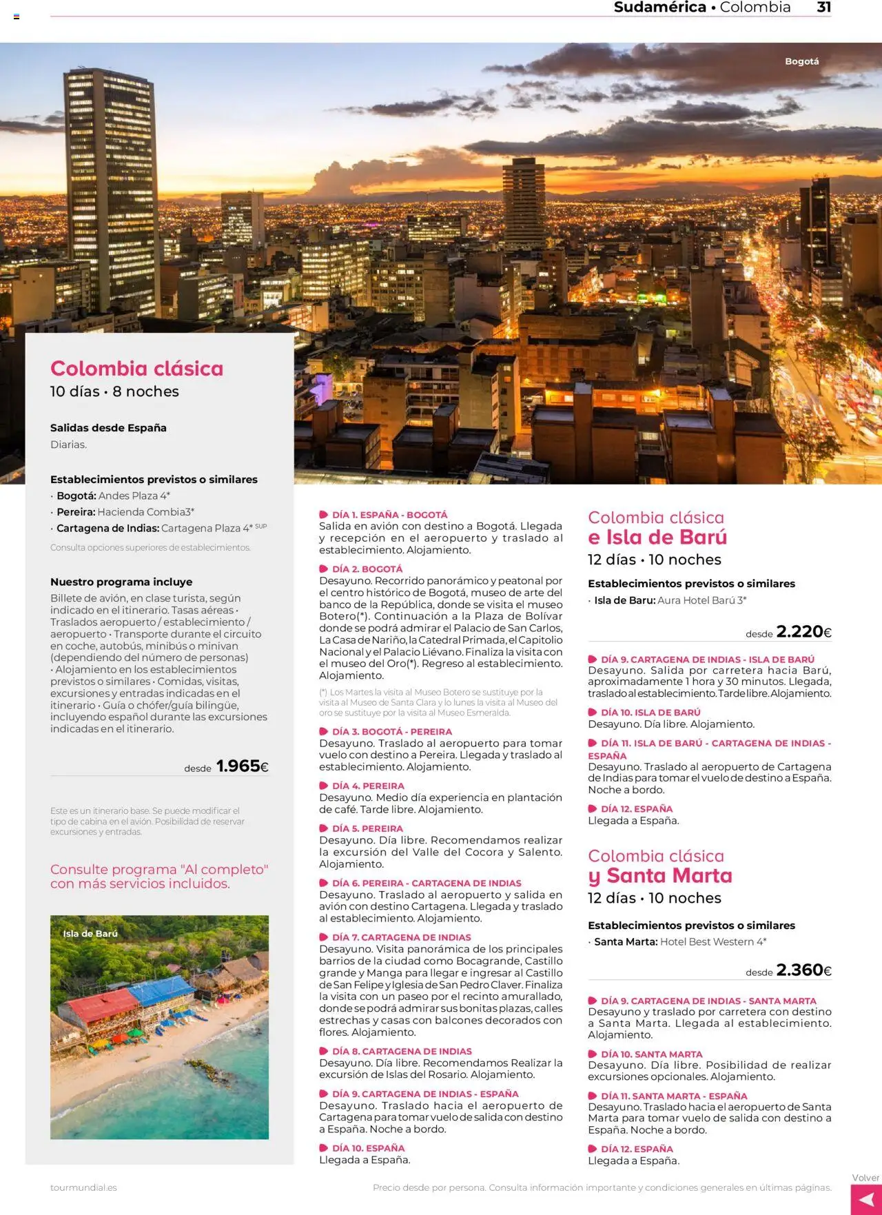 Viajes El Corte Inglés Centroamérica y Sudamérica │ válido desde el 01.01.2025 | Página: 31