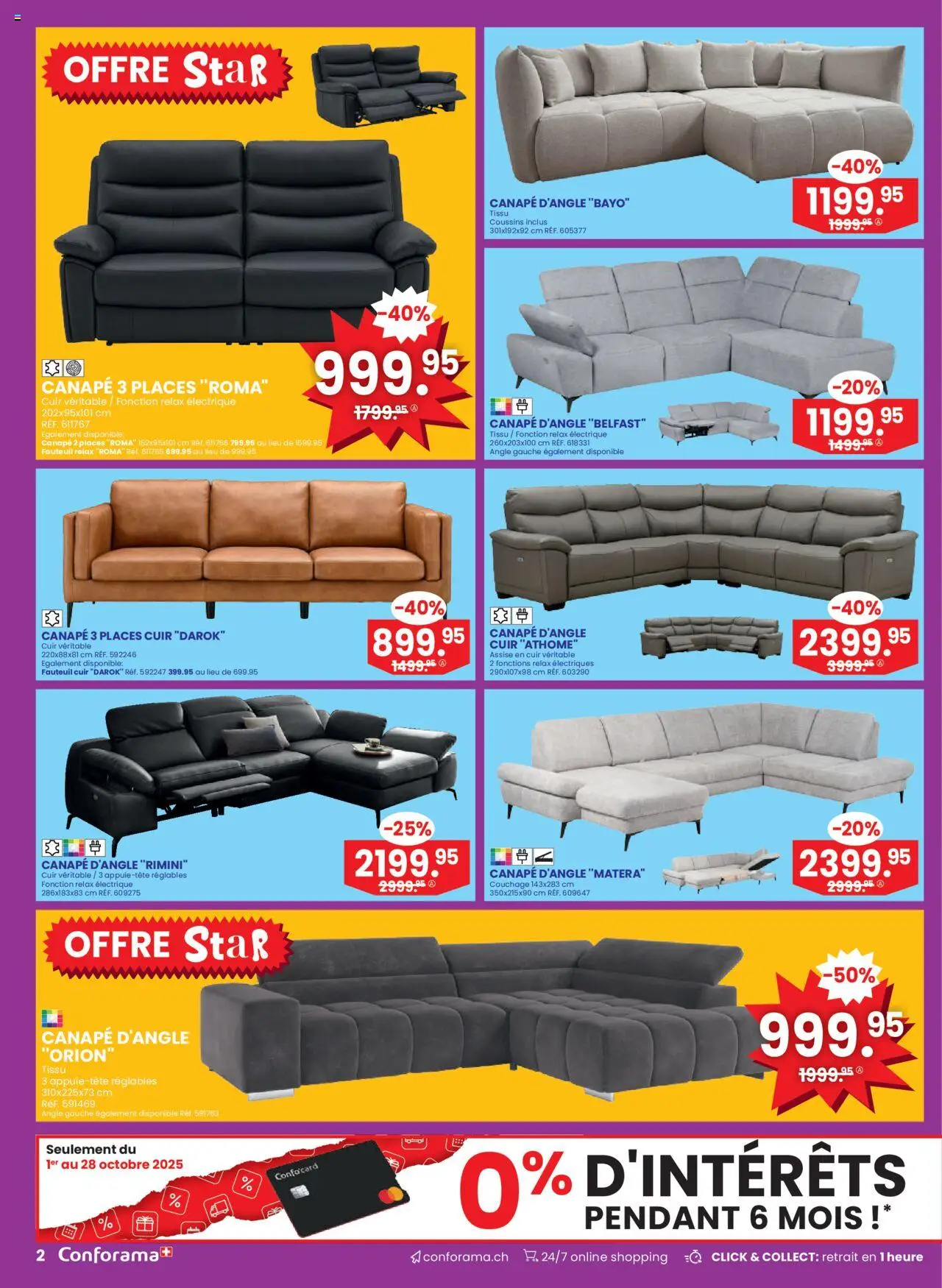 Conforama Aktionen FR – gültig ab 01.10.2025 | Seite: 2