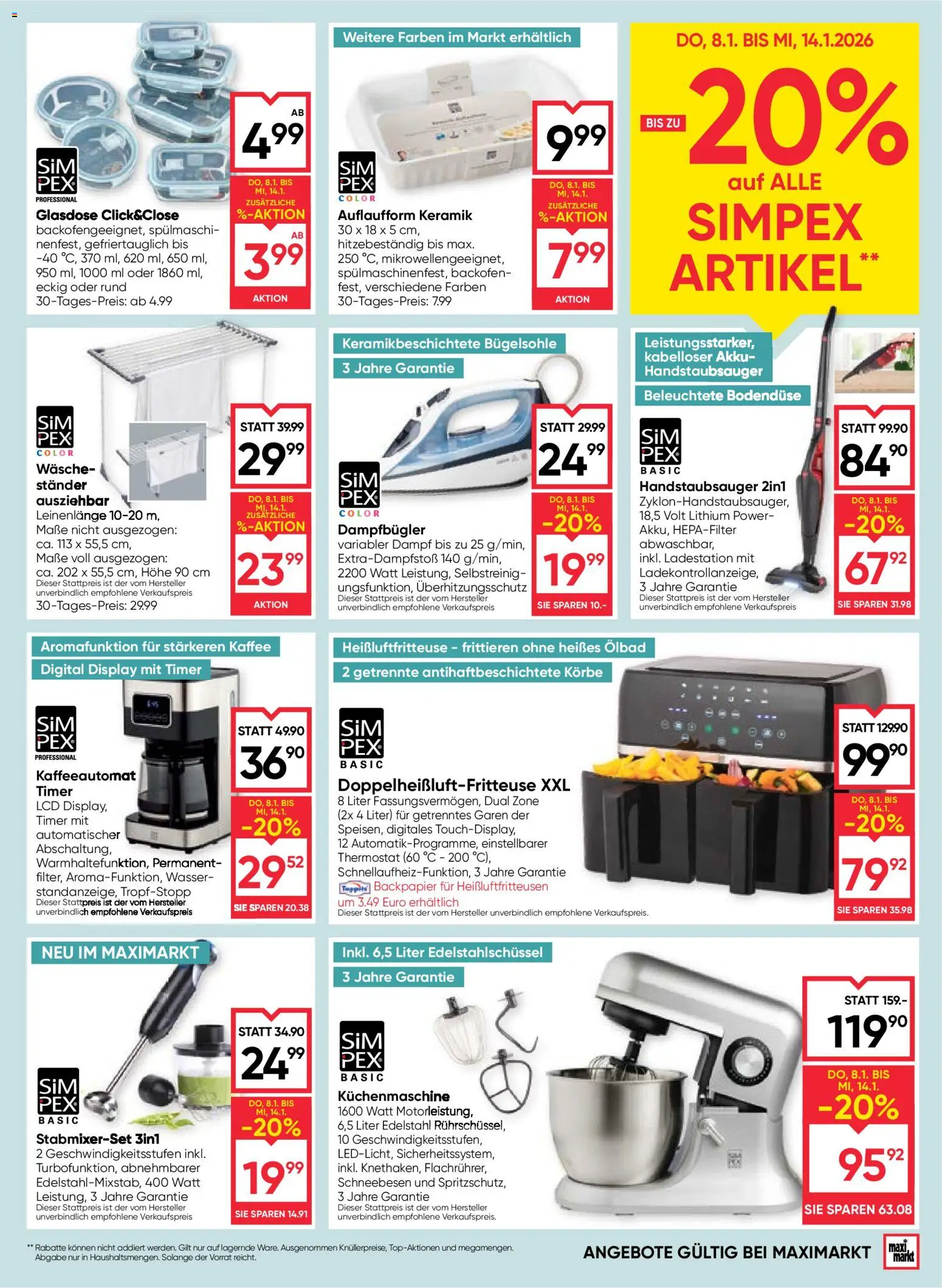 Maximarkt Flugblatt gültig ab 08.01.2026 | Seite: 17 | Produkte: Wasser, Kaffee