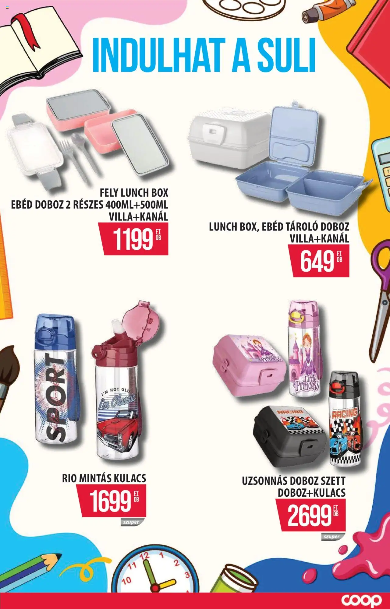 COOP akciós ujság - amely érvényes a következő dátumtól: 07.08.2025 | Oldal: 12 | Termékek: Tároló doboz, Kulacs, Doboz