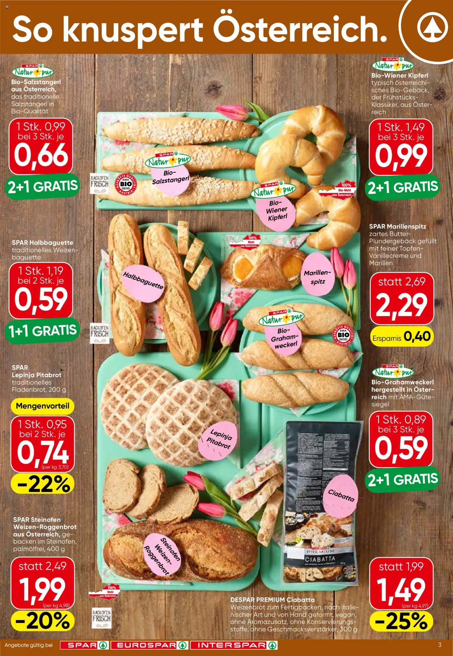 Spar Flugblatt - Tirol gültig ab 19.03.2026 | Seite: 3 | Produkte: Jääkaappipakastin, Butter