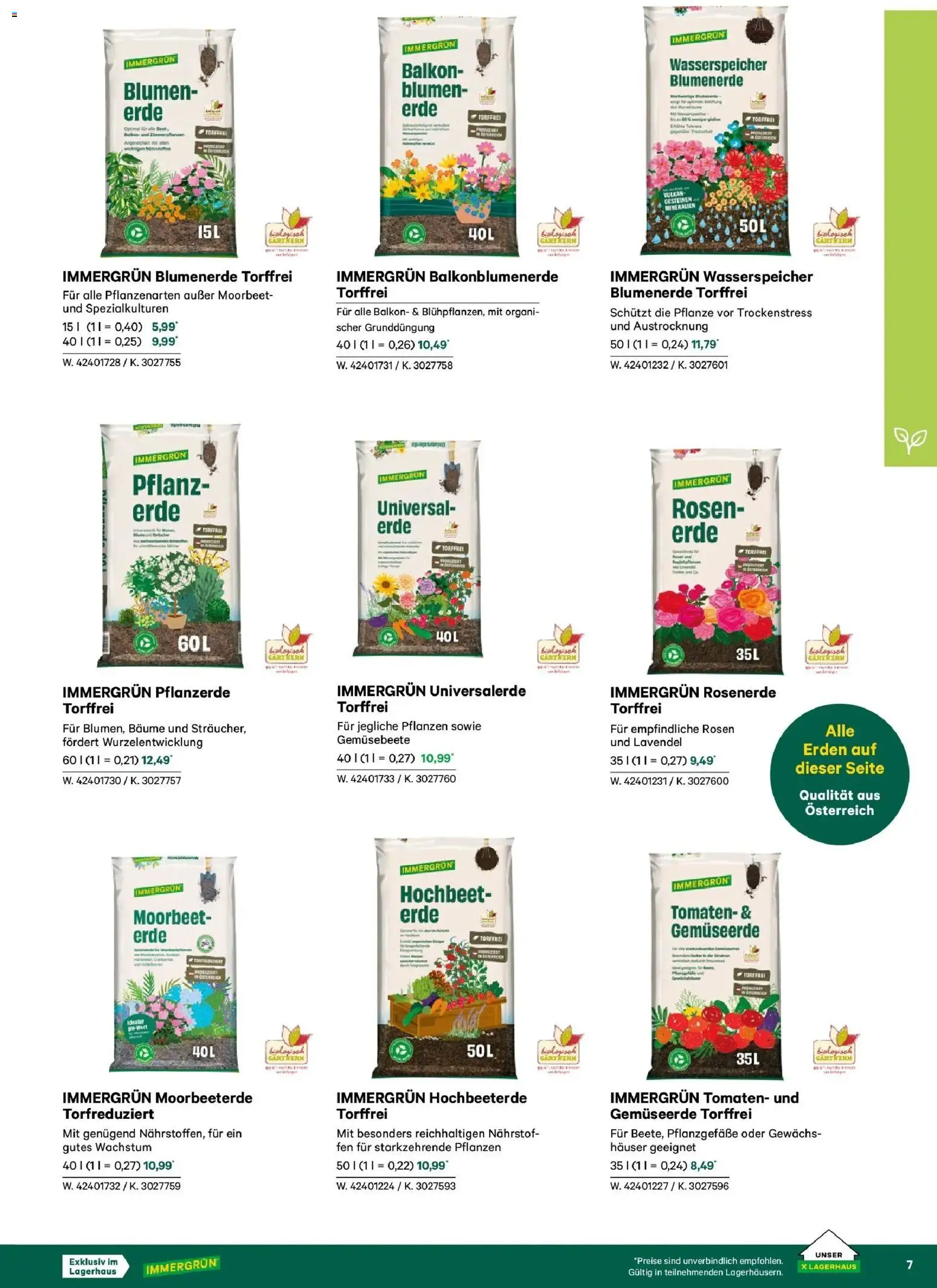 Lagerhaus Garten & Freizeit Katalog 2026 gültig ab 01.03.2026 | Seite: 7 | Produkte: Tomaten