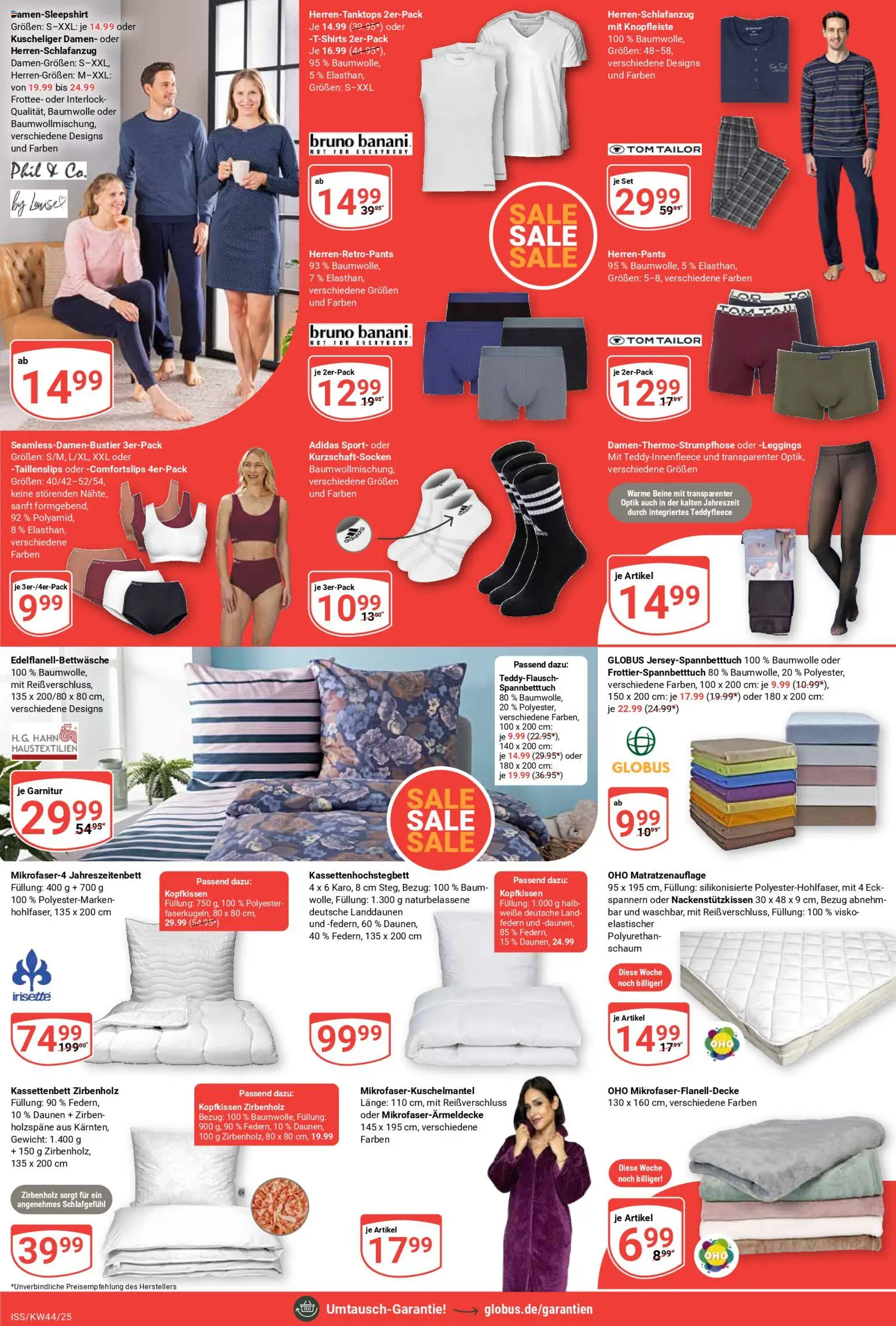 Globus Prospekt 	 – gültig ab 27.10.2025 | Seite: 29 | Produkte: Gewicht, Kopfkissen, Leggings