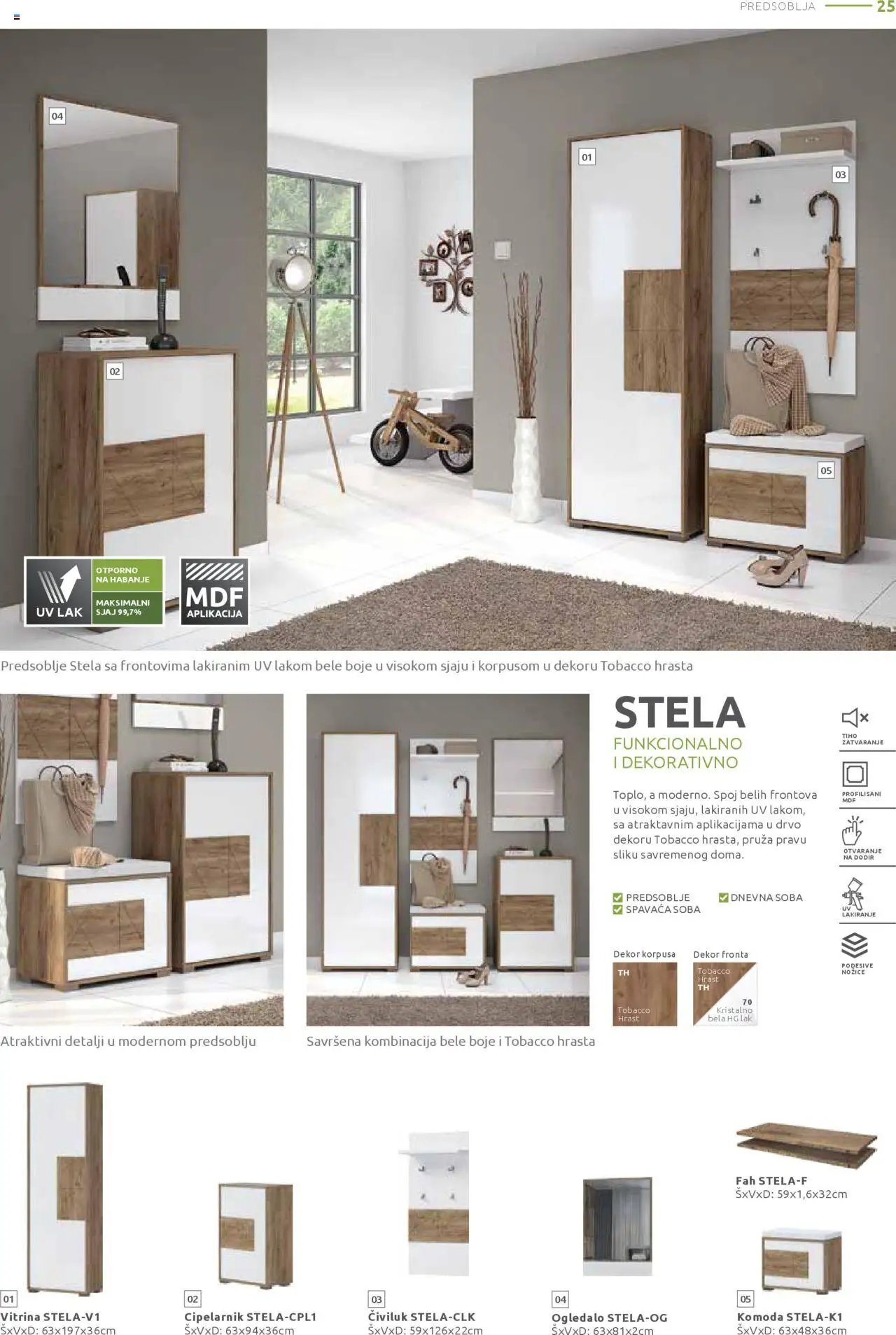 Jela katalog - važi od 25.08.2025 | Strana: 25 | Proizvode: Komoda, Ogledalo, Civiluk
