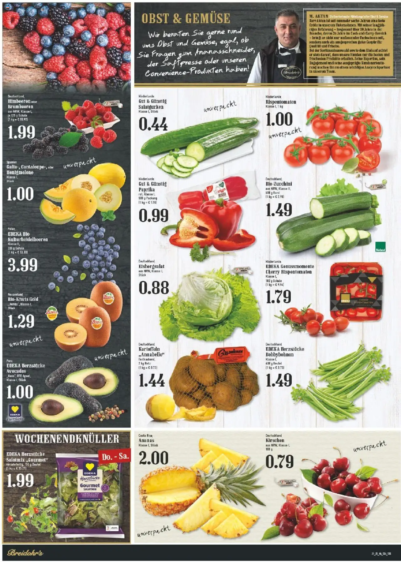 Edeka prospekt Bergisch Gladbach	 - gültig ab dem 27.07.2025 | Seite: 6 | Produkte: Ananas, Eisbergsalat, Gemüse, Paprika