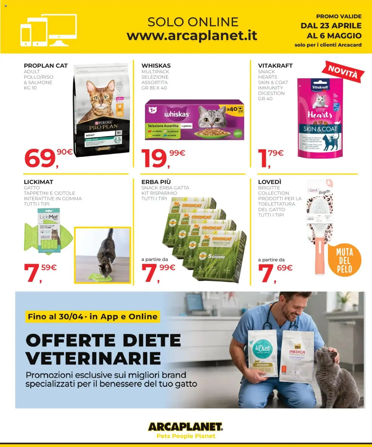 Volantino Arcaplanet del 23.04.2026 | Pagina: 44 | Prodotti: Pollo, Salmone, Tonno