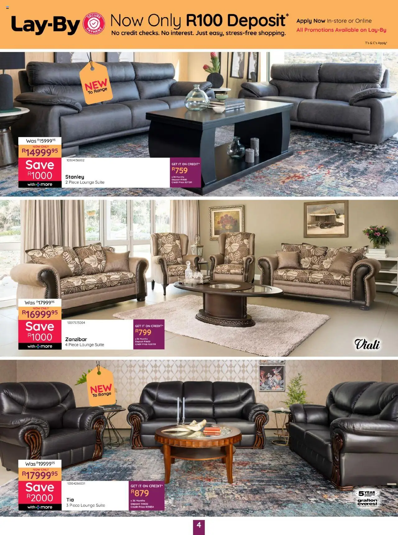 New Bradlows catalogue – valid from 16.10.2025 | Page: 4 | Products: Lounge suite