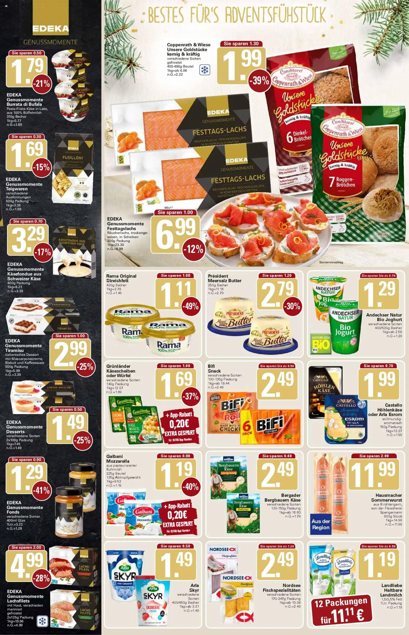 WEZ Prospekt – gültig ab 01.12.2025 | Seite: 6 | Produkte: Butter, Mozzarella, Creme, Burrata