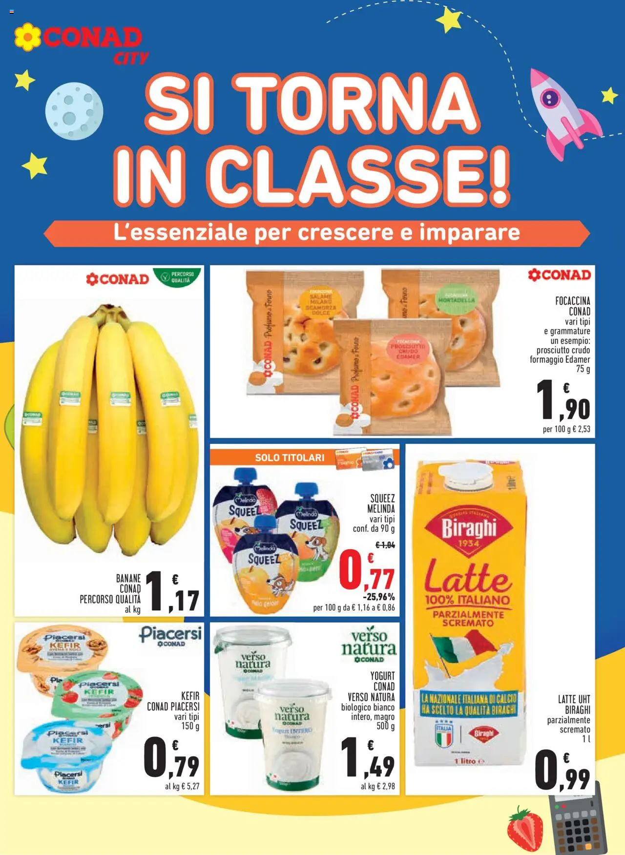 Volantino Conad del 11.09.2025 | Pagina: 15 | Prodotti: Yogurt, Latte, Formaggio, Prosciutto