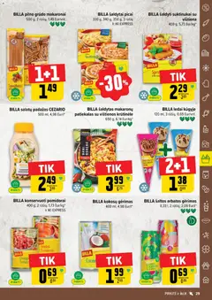 IKI leidinys galioja nuo 01.05.2026 | Puslapis: 29 | Prekių: Ledai, Konservuoti pomidorai, Pomidorai, Padažas
