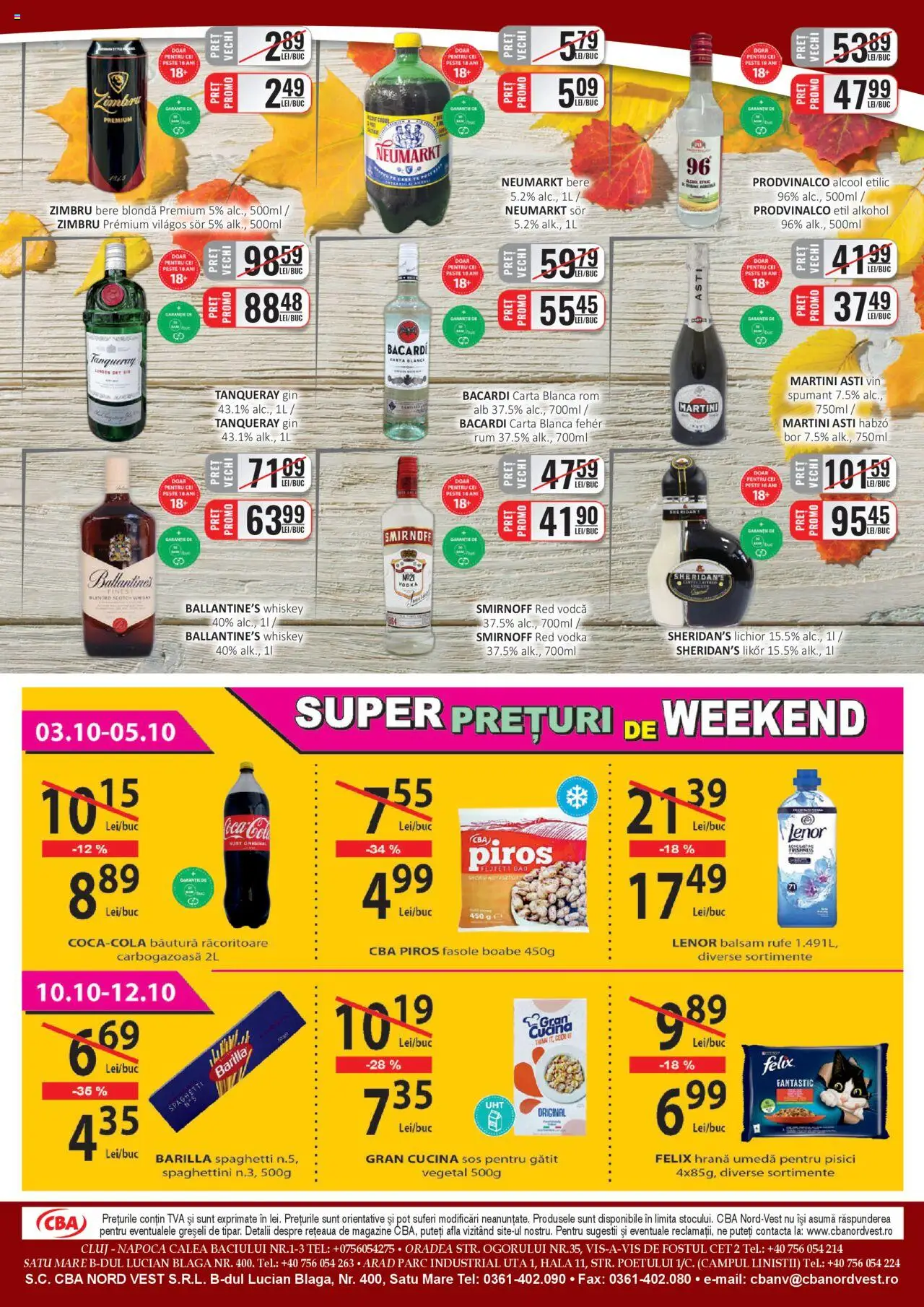 Noul catalog CBA – valabil de la 01.10.2025 | Pagină: 8 | Produse: Su ısıtıcı, Balsam, Gin, Vodka