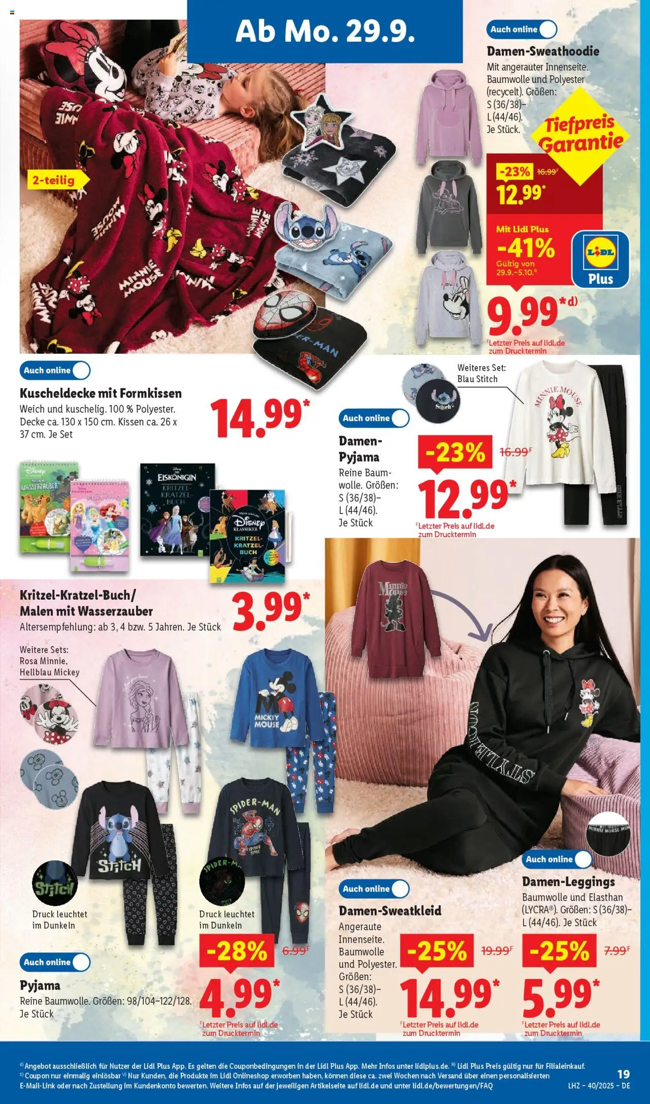 Lidl Prospekt Lüchow – gültig ab 29.09.2025 | Seite: 29 | Produkte: Kissen, Decke, Pyjama