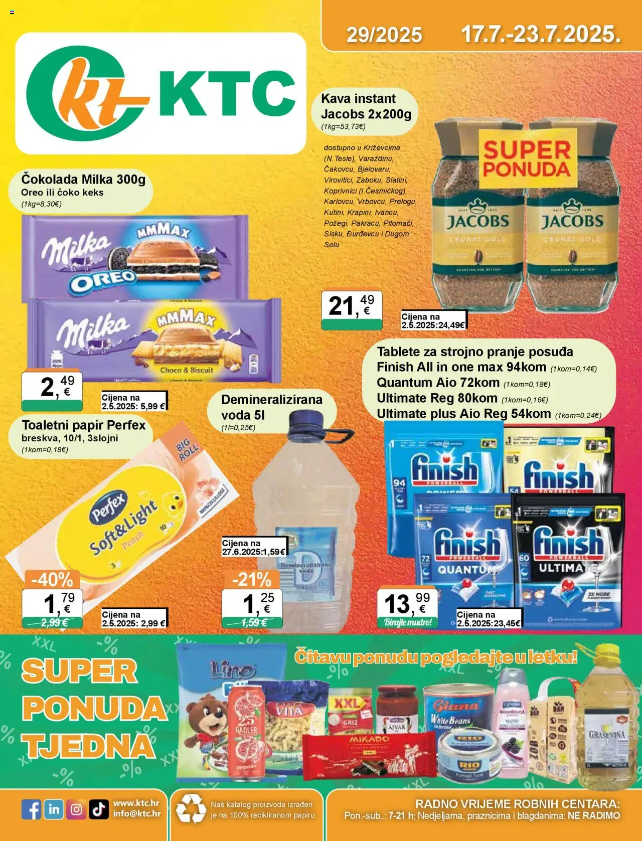 KTC katalog | vrijedi od 17.07.2025 | Stranica: 1 | Proizvodi: Griz, Radler, Kava, Voda