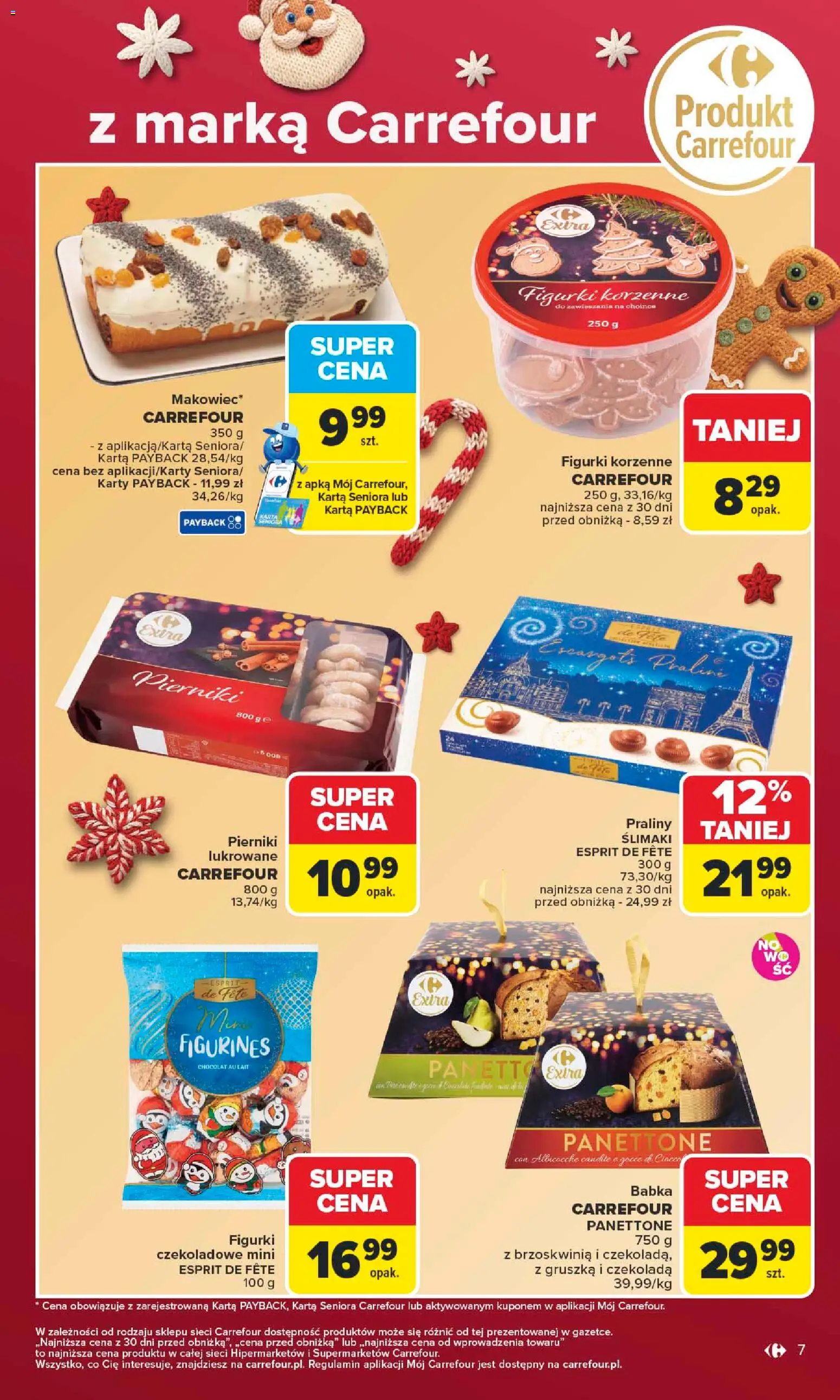 Carrefour Black Friday od 24.11.2025 | Strona: 7 | Produkty: Brzoskwinia, Pierniki, Figurki, Babka