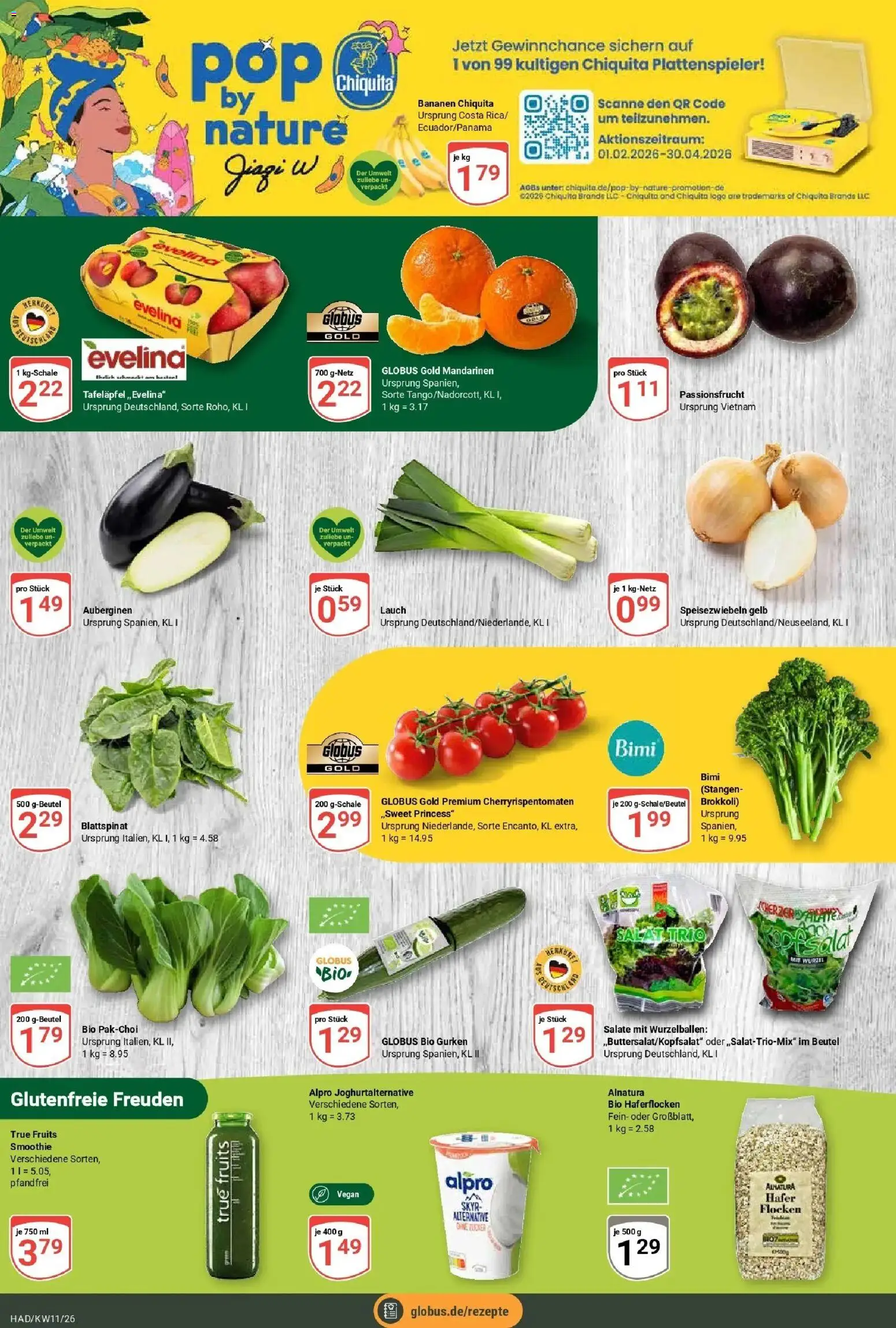 Globus prospekt Halle (saale)	 – gültig ab 09.03.2026 | Seite: 4 | Produkte: Plattenspieler, Mandarinen, Skyr, Salat