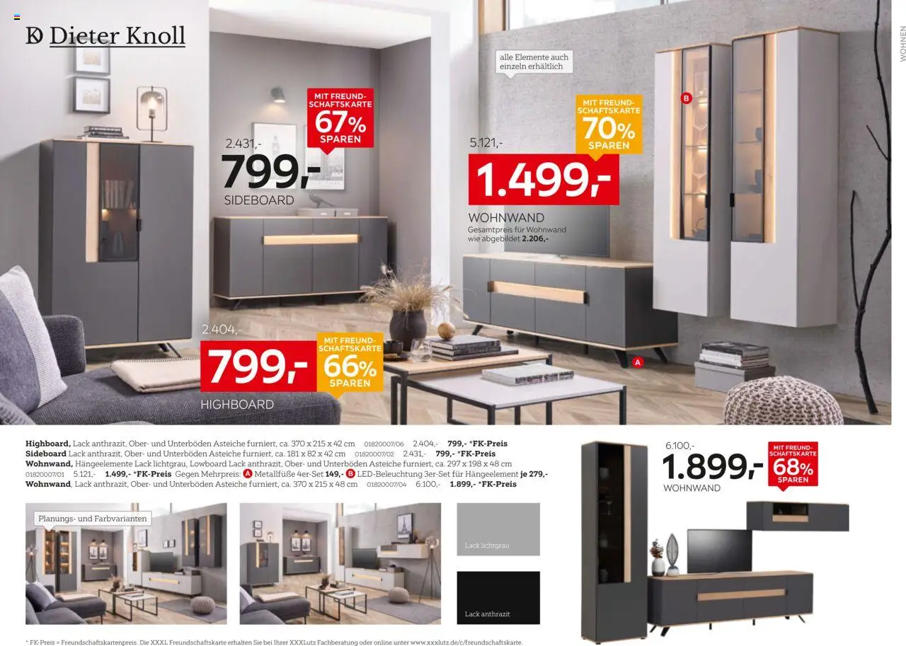 XXXL Lutz Deutschlands Nr. 1 beim Preis! – gültig ab 22.09.2025 | Seite: 28 | Produkte: Sideboard, Wohnwand, Lowboard, HIghboard