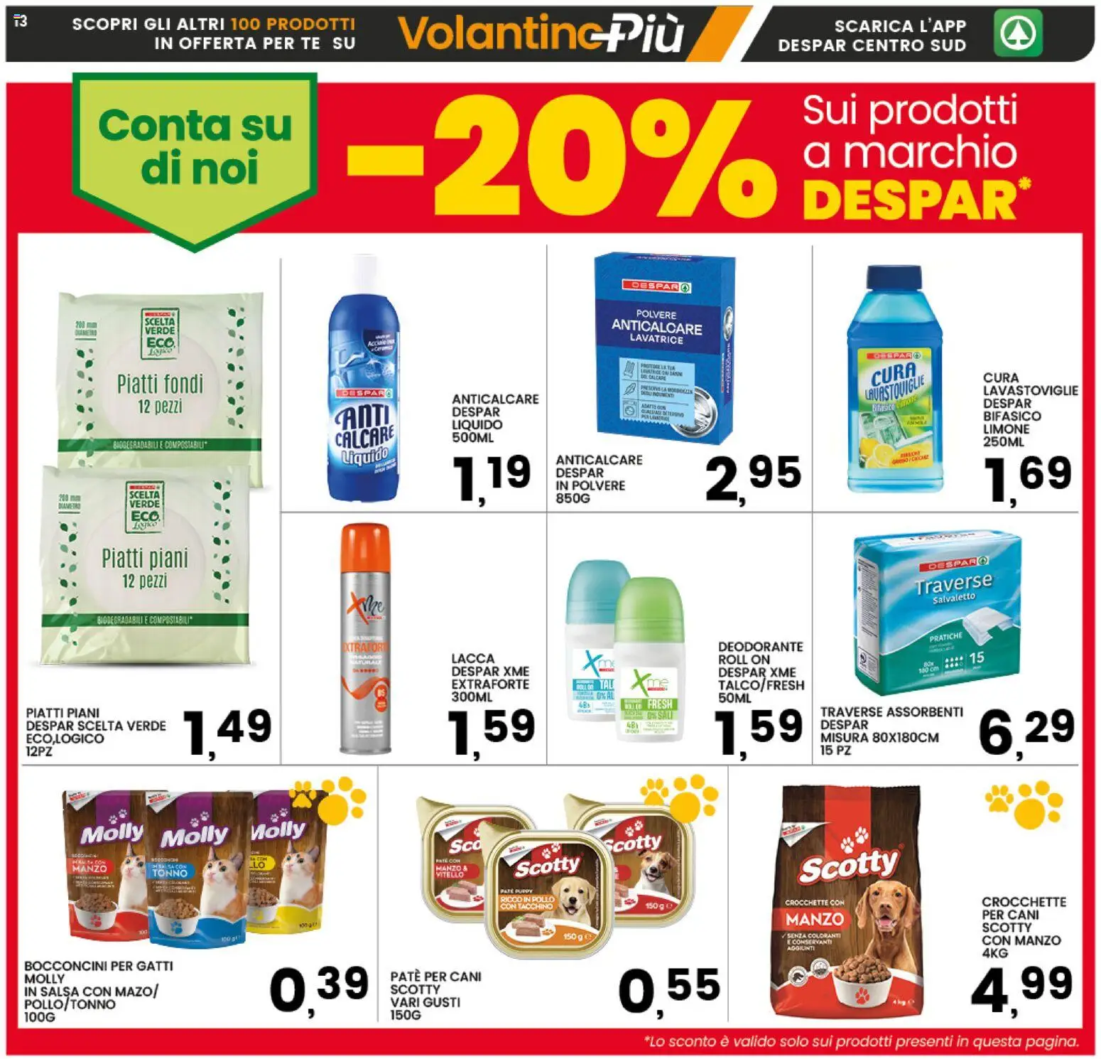 Volantino Interspar del 17.11.2025 | Pagina: 13 | Prodotti: Anticalcare, Limone, Lavastoviglie, Vitello