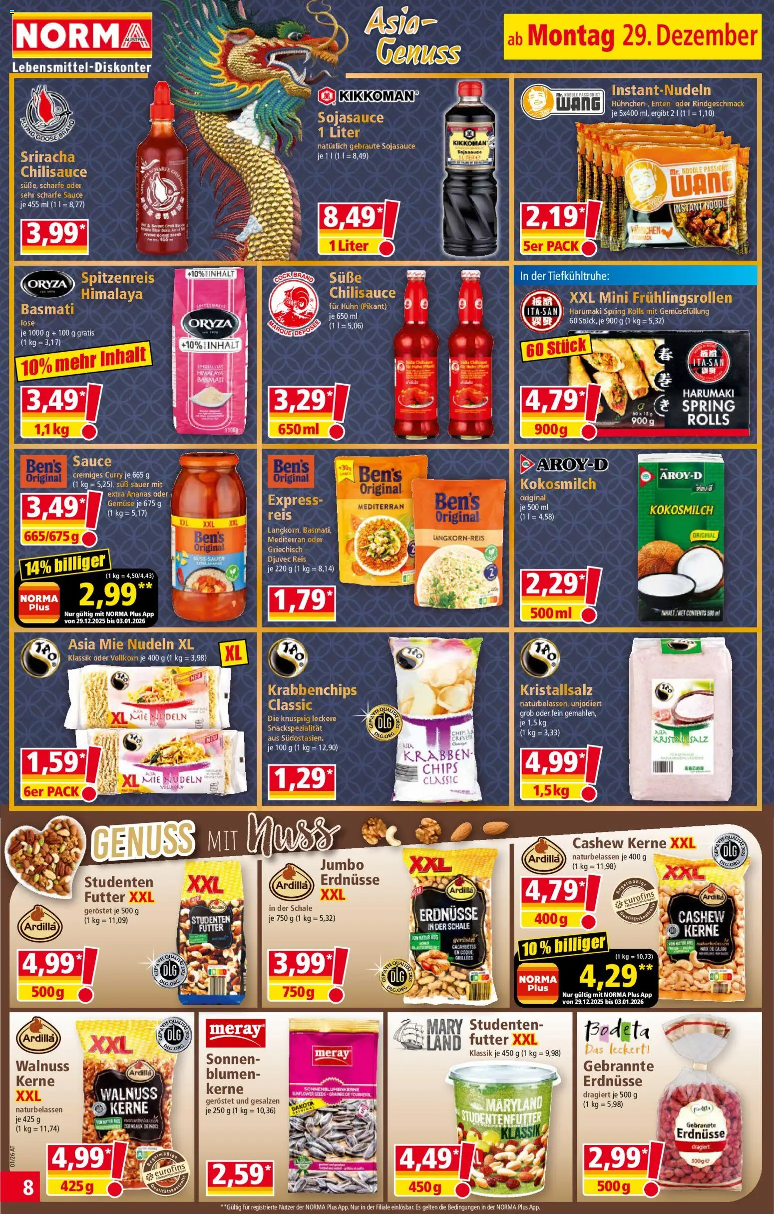 Norma - Angebote für die Woche ab Montag, 29.12 gültig ab 29.12.2025 | Seite: 6 | Produkte: Chips, Salz, Chili, Reis