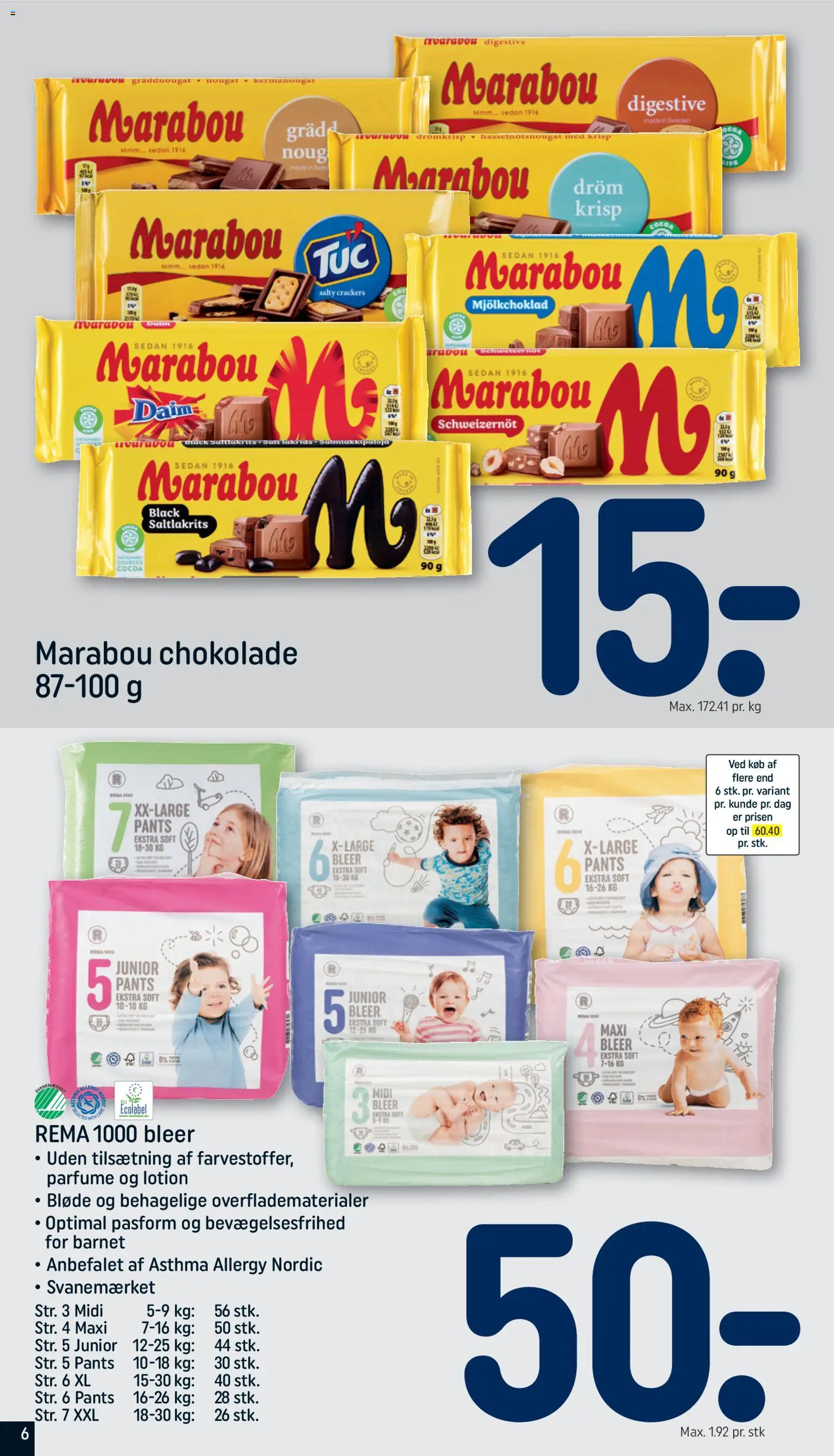 Rema 1000 tilbudsavis – gyldig fra 01.03.2026 | Side: 6 | Produkter: Parfume, Chokolade