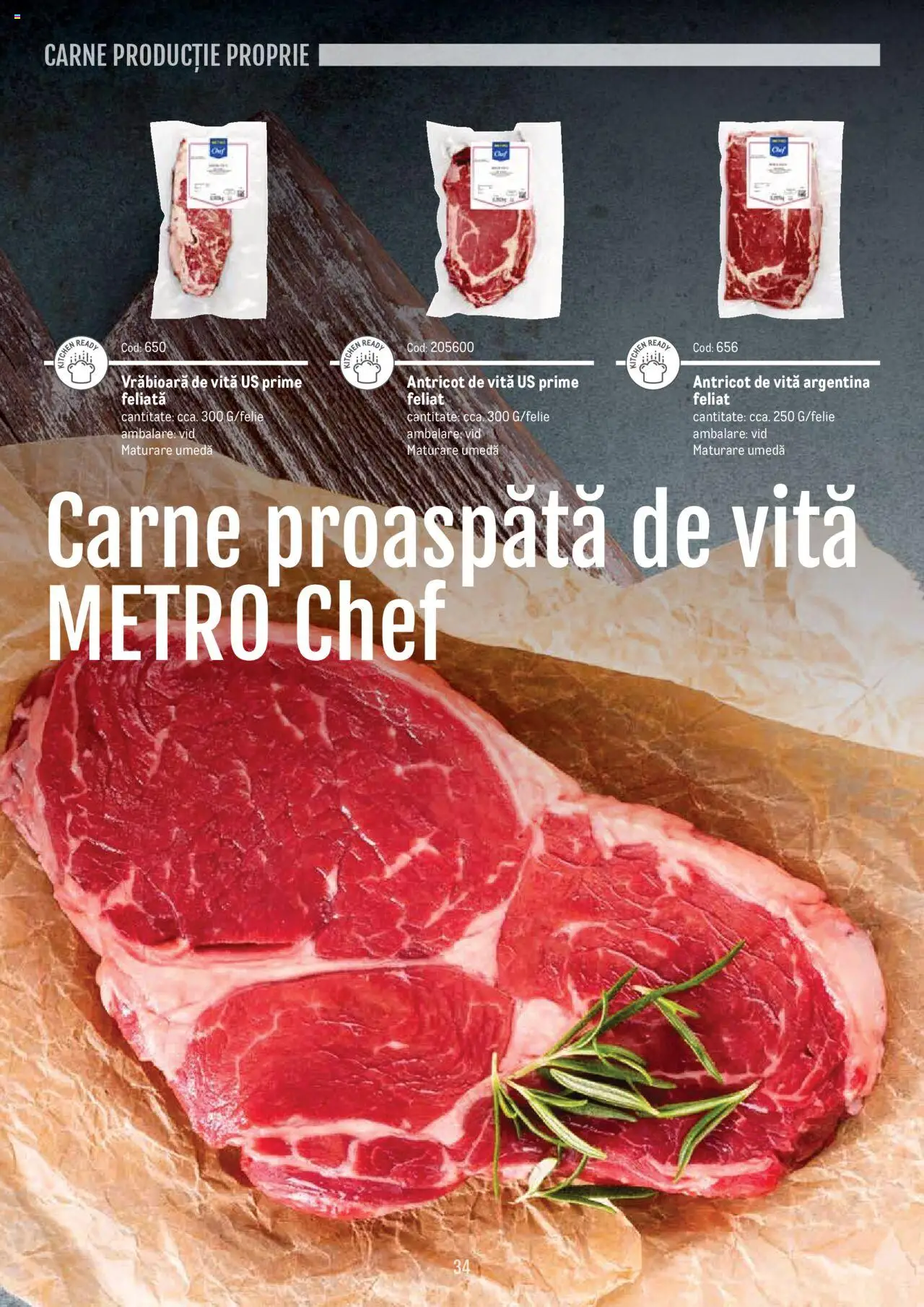 Noul catalog Metro – valabil de la 14.11.2024 | Pagină: 34 | Produse: Carne De Vită