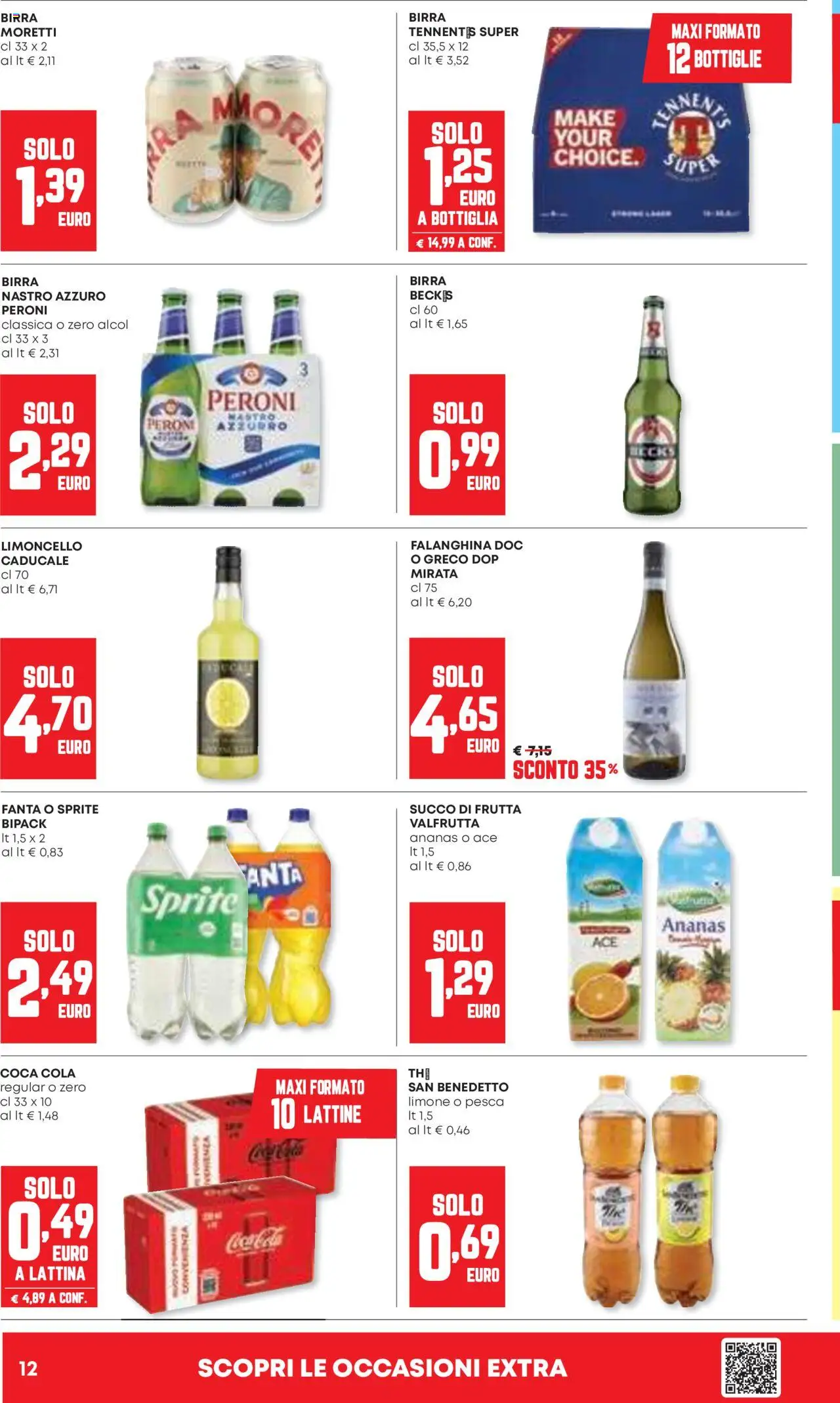 Volantino Panorama del 09.10.2025 | Pagina: 12 | Prodotti: Frutta, Pesca, Ananas, Birra Moretti
