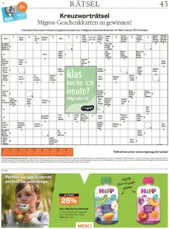Migros - Magazin ab 28.07.2025 | Seite: 43 | Produkte: Äpfel, Birne, Pfirsich, Fall