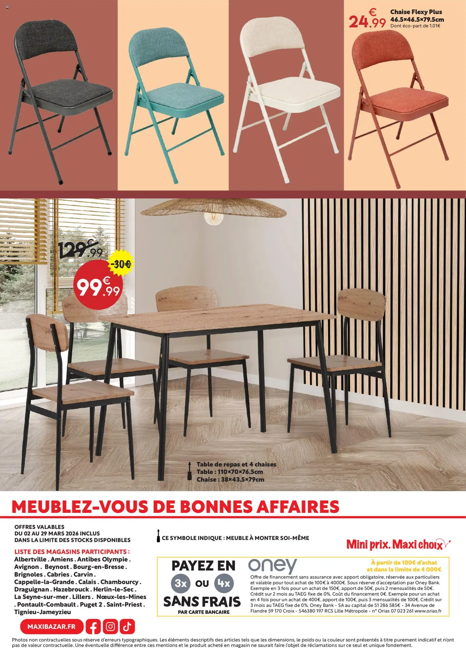 {H1} | Page: 15 | Produits: Meuble, Poids, Table, Chaise