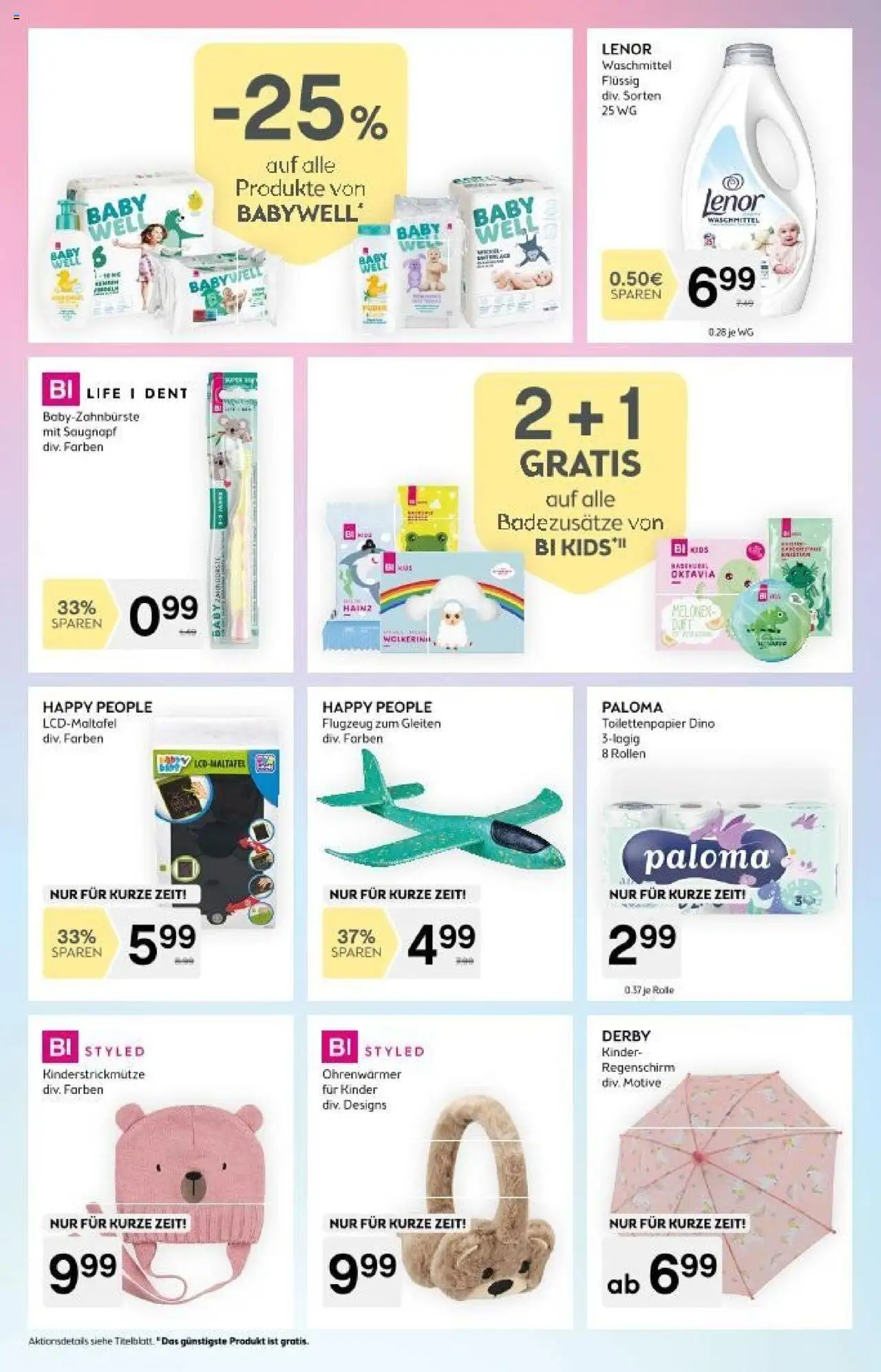Bipa Flugblatt gültig ab 25.09.2025 | Seite: 12 | Produkte: Regenschirm, Puder, Waschmittel