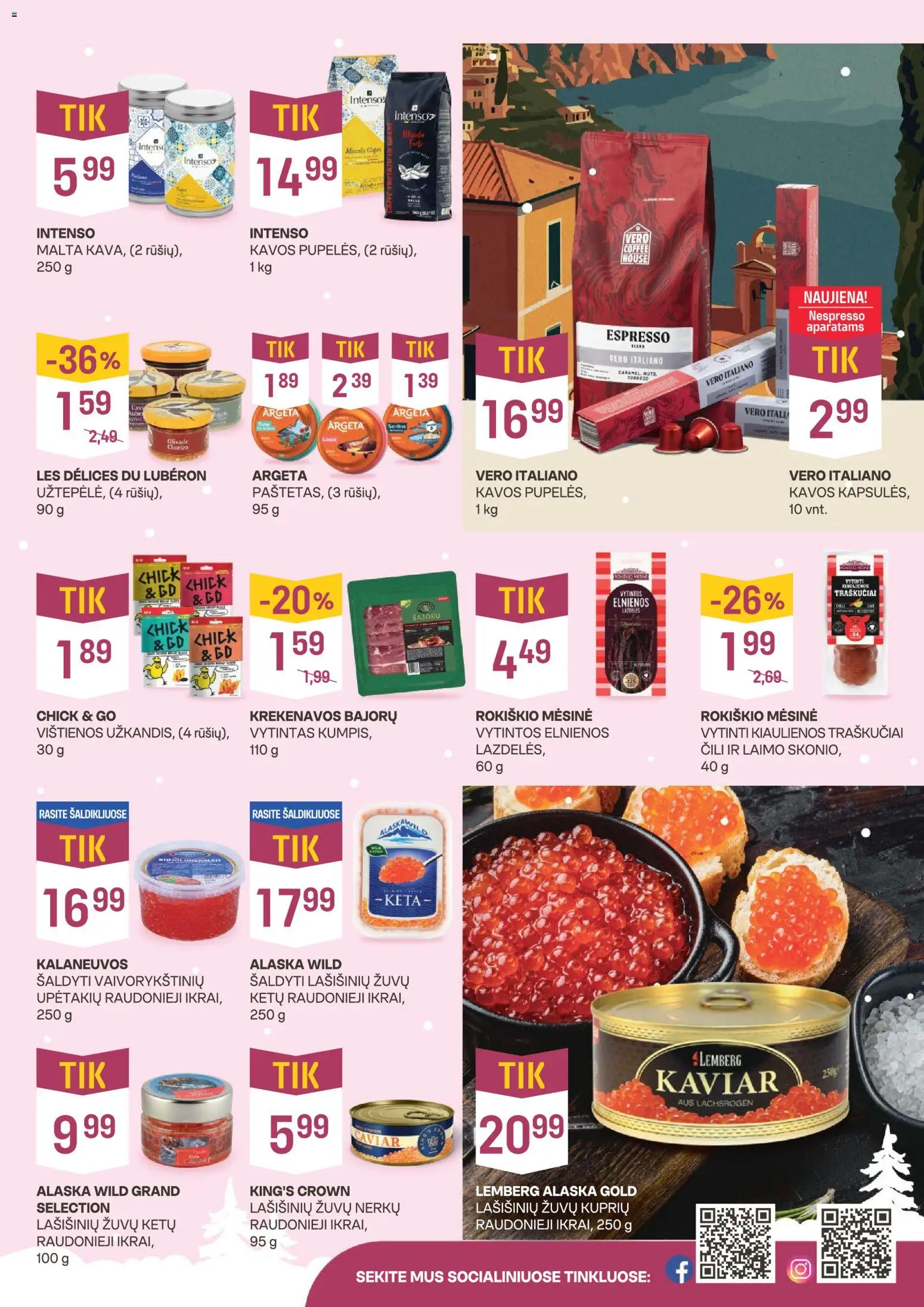 VYNOTEKA akcijos nuo 08.12.2025 | Puslapis: 3 | Prekių: Vištienos, Kiaulienos, Traškučiai