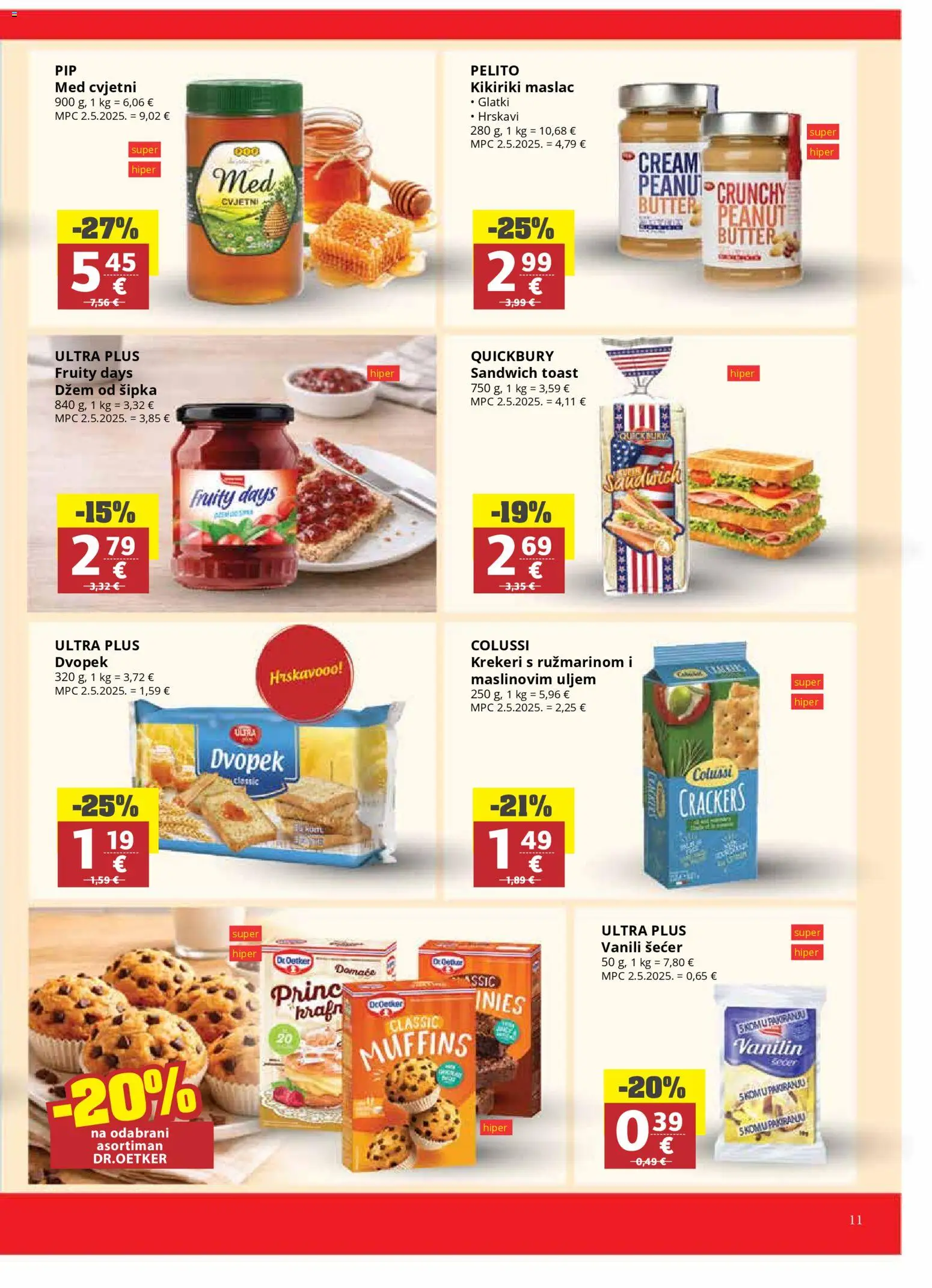 Ribola katalog | vrijedi od 04.02.2026 | Stranica: 11 | Proizvodi: Med, Maslac, Šećer, Krekeri