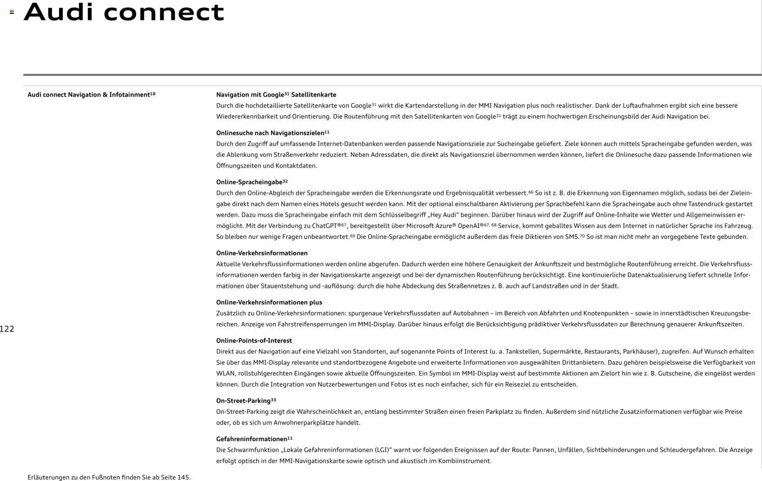 Audi Q7 – gültig ab 28.10.2025 | Seite: 122 | Produkte: Navigation