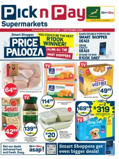 Preview of Pick n Pay specials valid from 25.08.2025