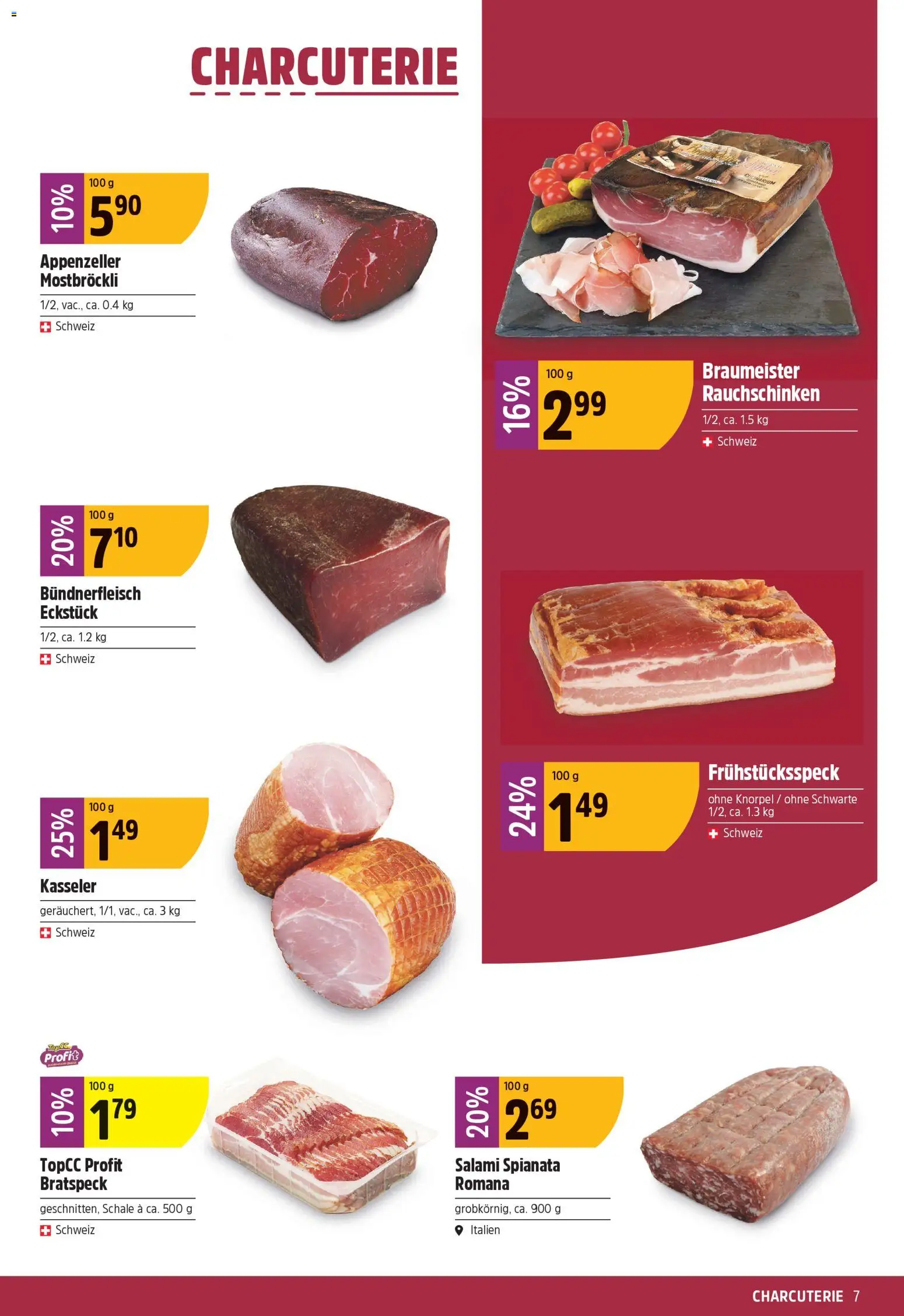TopCC aktionen – gültig ab 06.04.2026 | Seite: 7 | Produkte: Salami, Top