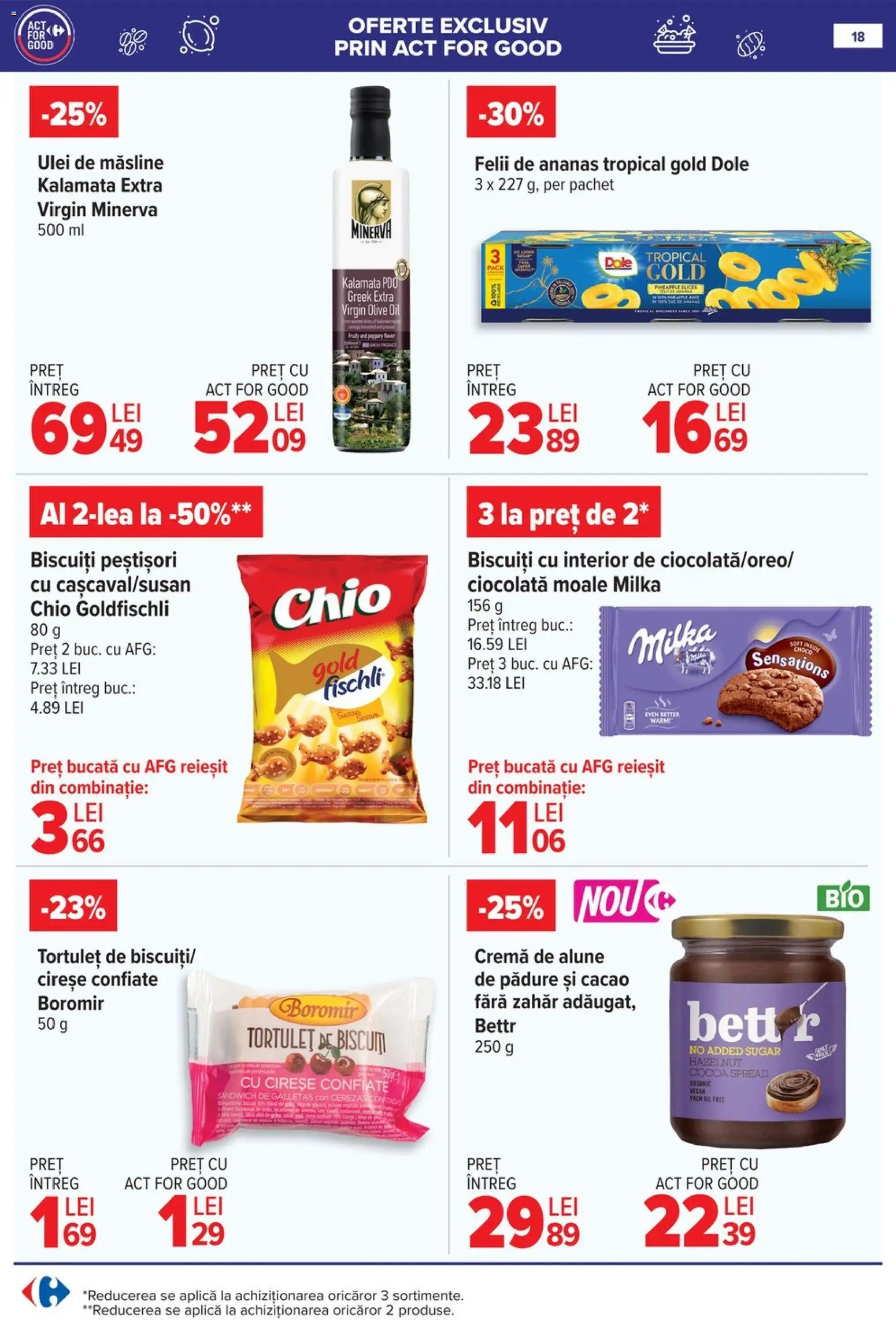 Noul catalog Carrefour – valabil de la 18.02.2026 | Pagină: 19 | Produse: Măsline, Cremă, Ciocolată, Ananas