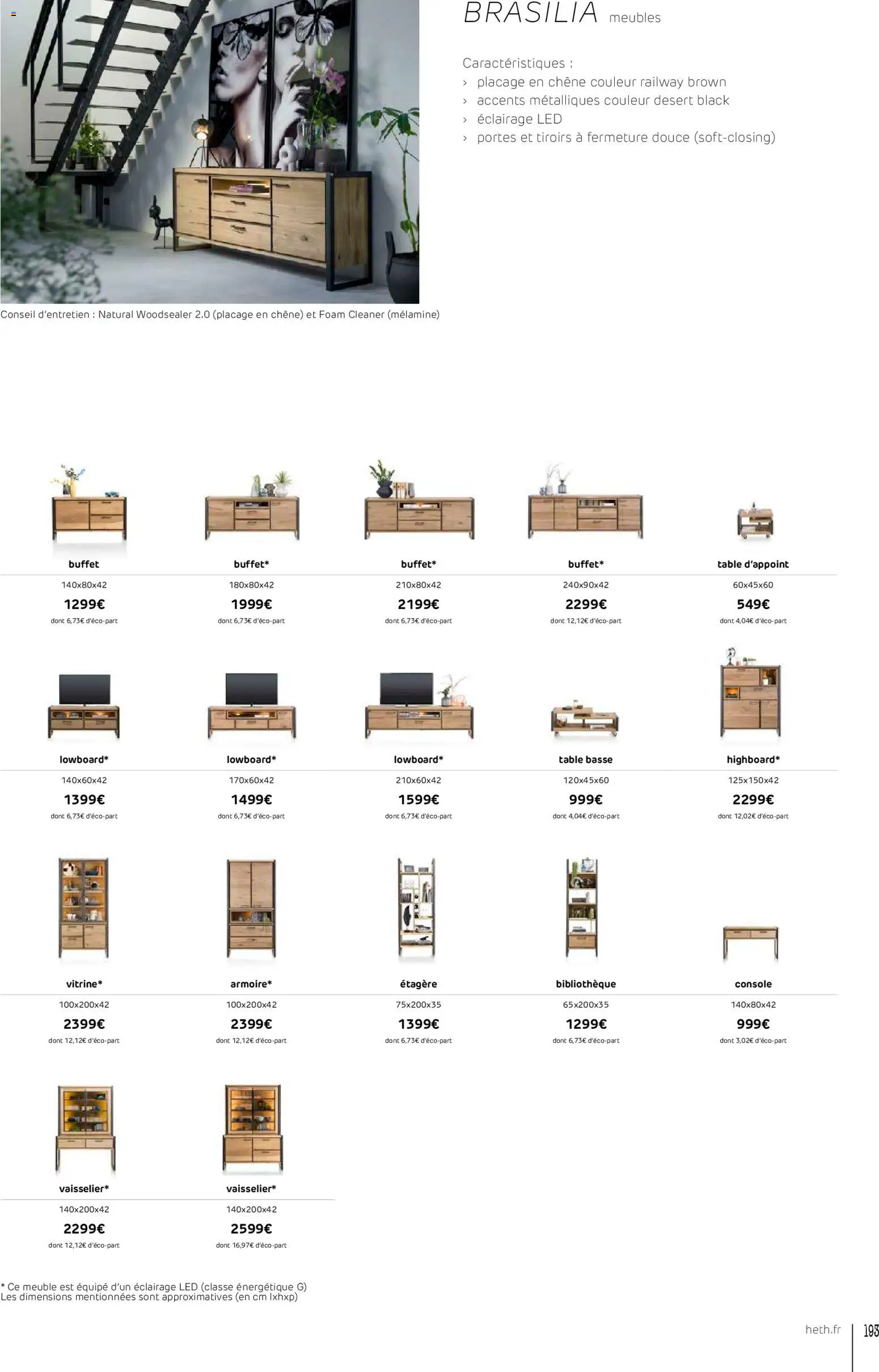 {H1} | Page: 193 | Produits: Table basse, Étagère, Buffet, Tiroirs