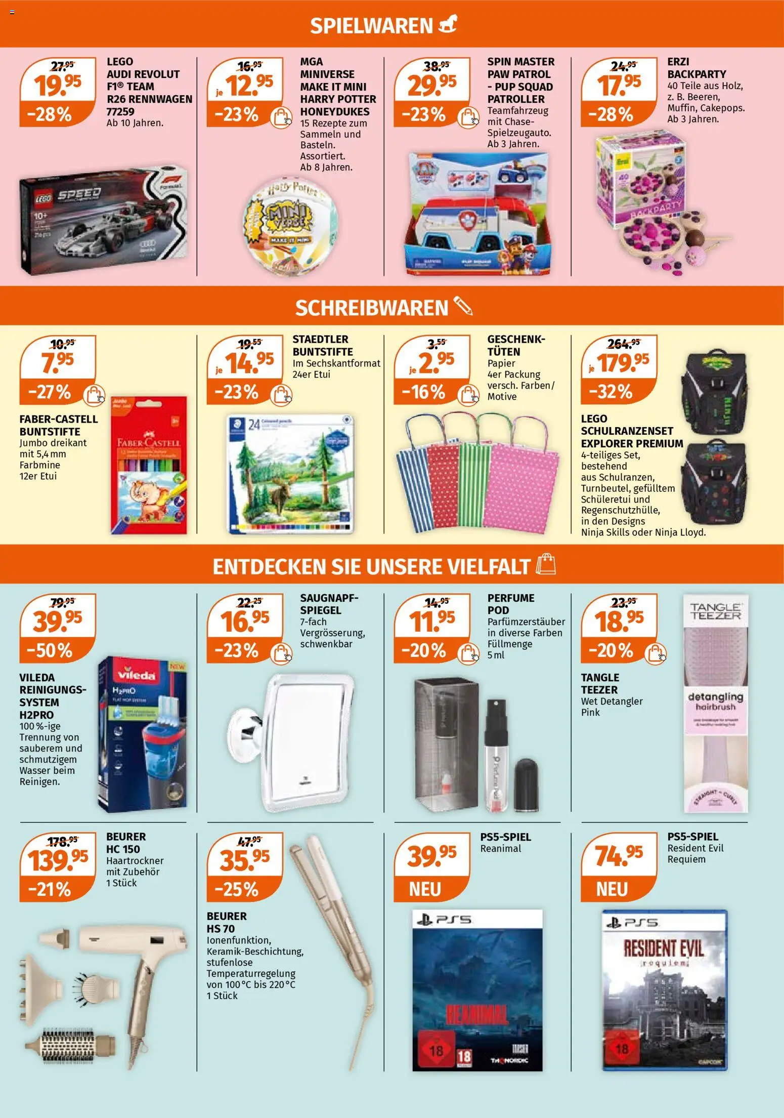 Müller aktionen – gültig ab 05.03.2026 | Seite: 11 | Produkte: Haartrockner, Spiegel, Wasser, Video