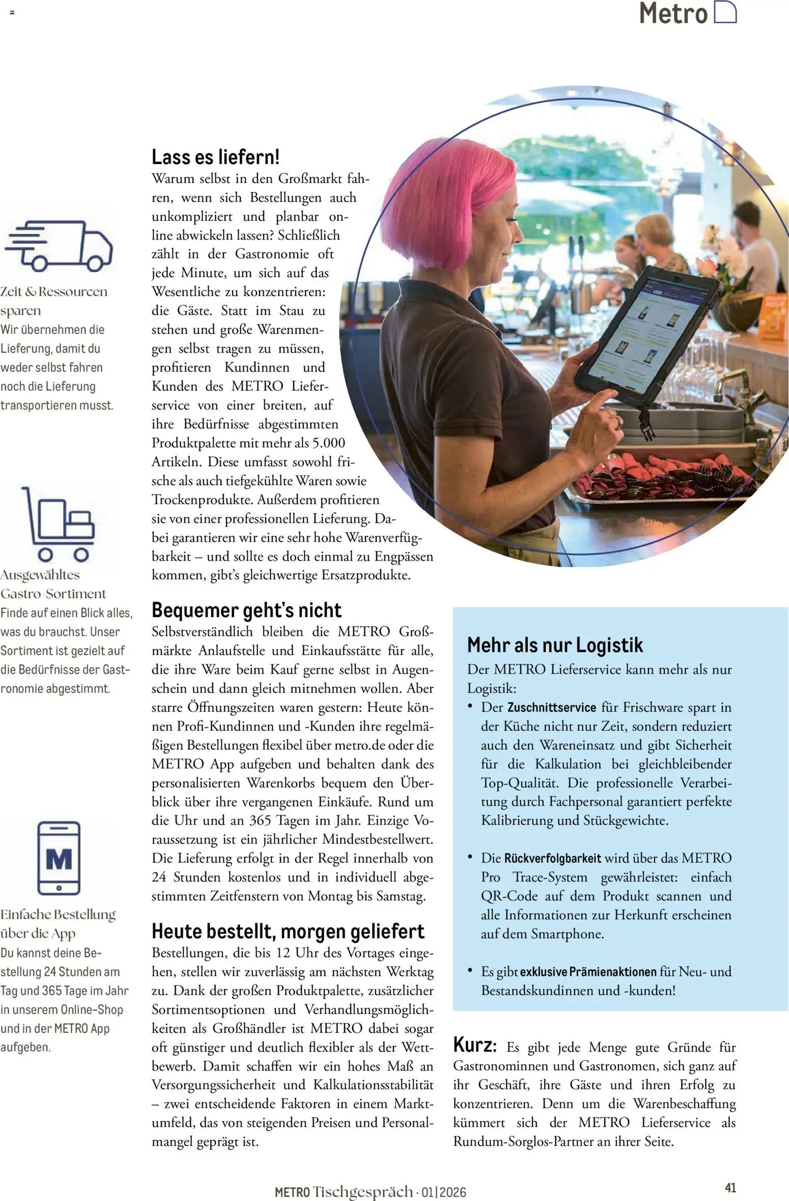 Metro Tischgespräch – gültig ab 01.02.2026 | Seite: 41 | Produkte: Küche, Uhr