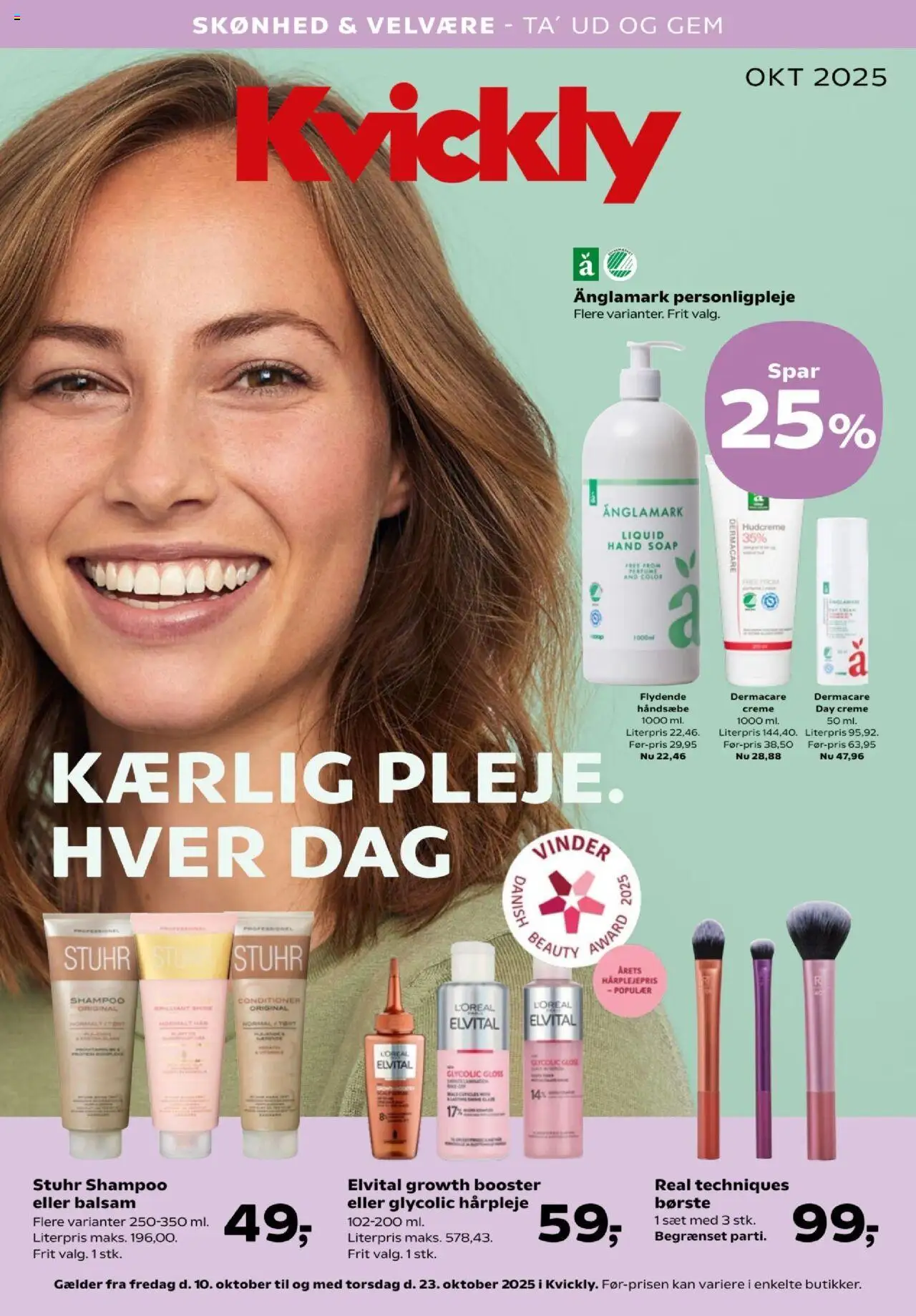 Kvickly tilbudsavis – gyldig fra 10.10.2025 | Side: 37 | Produkter: Børste, Shampoo, Balsam, Creme