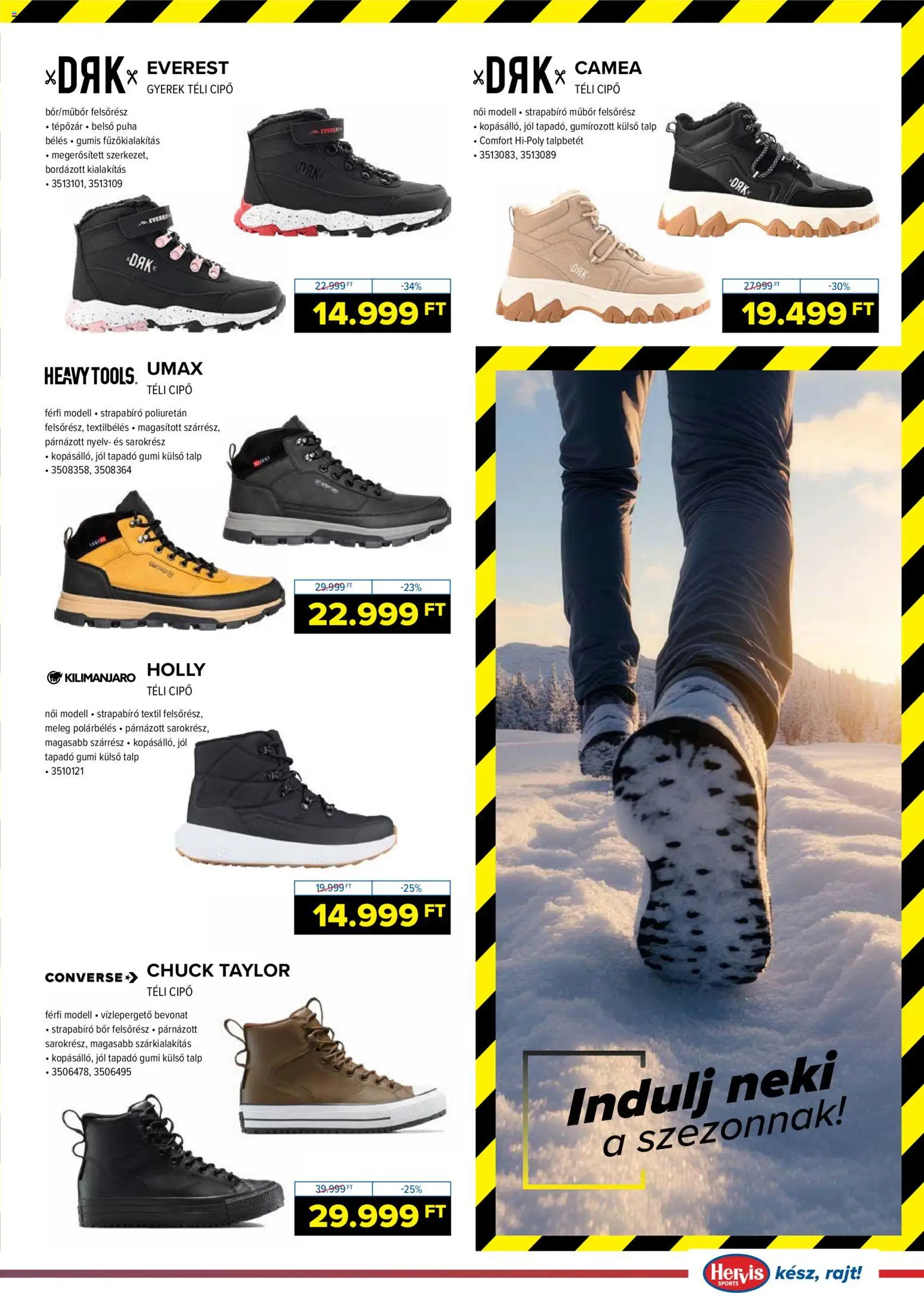 Hervis Sports akciós ujság - amely érvényes a következő dátumtól: 16.12.2025 | Oldal: 3 | Termékek: Converse, Bor