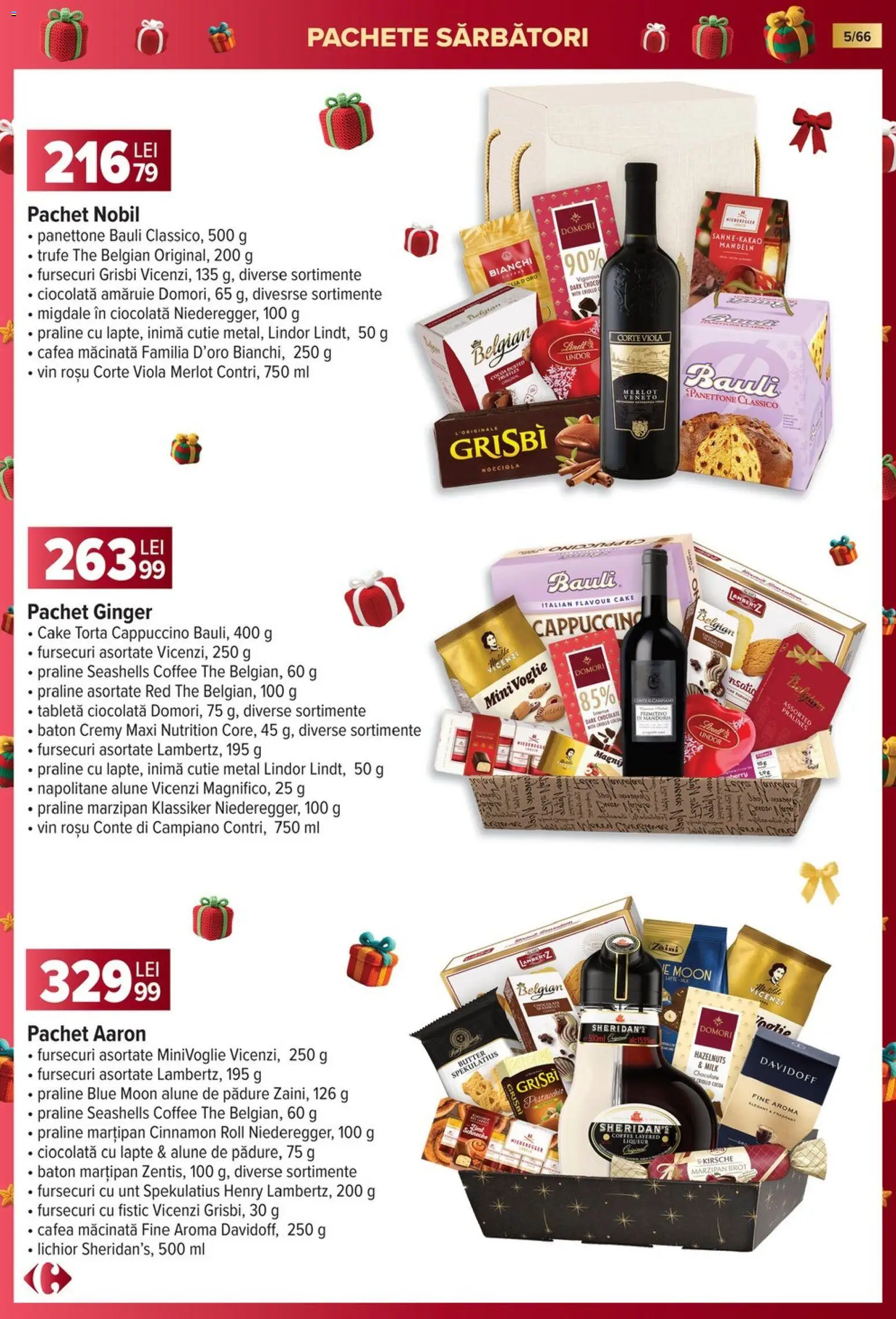 Noul catalog Carrefour – valabil de la 19.11.2025 | Pagină: 5 | Produse: Cutie, Napolitane, Praline, Vin