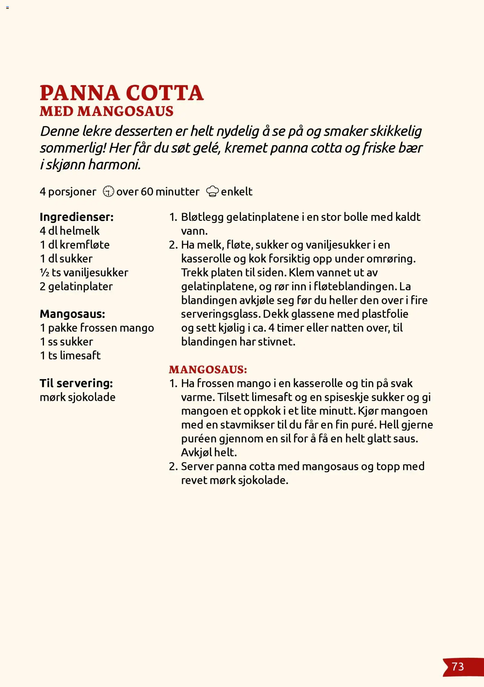 {H1} | Side: 73 | Produkter: Vaniljesukker, Olivolja, Lime, Topp