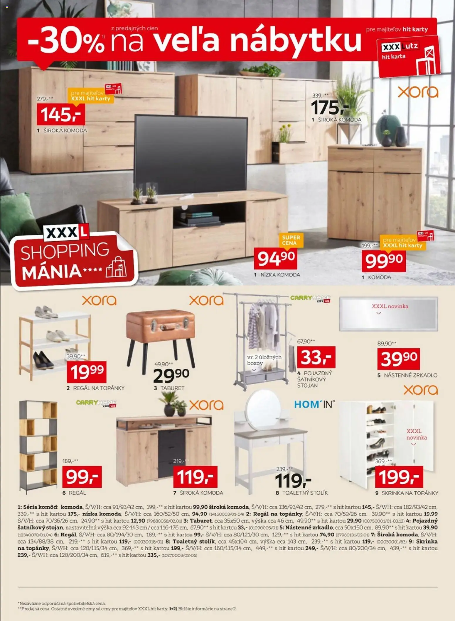 Nové XXXLutz akcie – leták je platný od 06.04.2026 | Strana: 8 | Produkty: Regál, Toaletný stolík, Zrkadlo, Skrinka