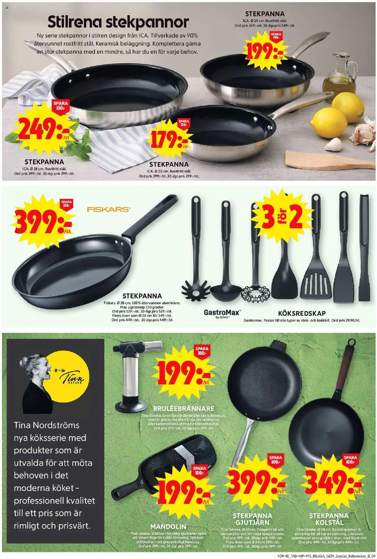 ICA Maxi reklamblad aktuell från 22.09.2025 | Sida: 24 | Produkter: Lax, Stekpanna
