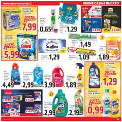 Volantino Paghi Poco del 25.07.2025 | Pagina: 19 | Prodotti: Candeggina, Scaffale, WC, Profumo